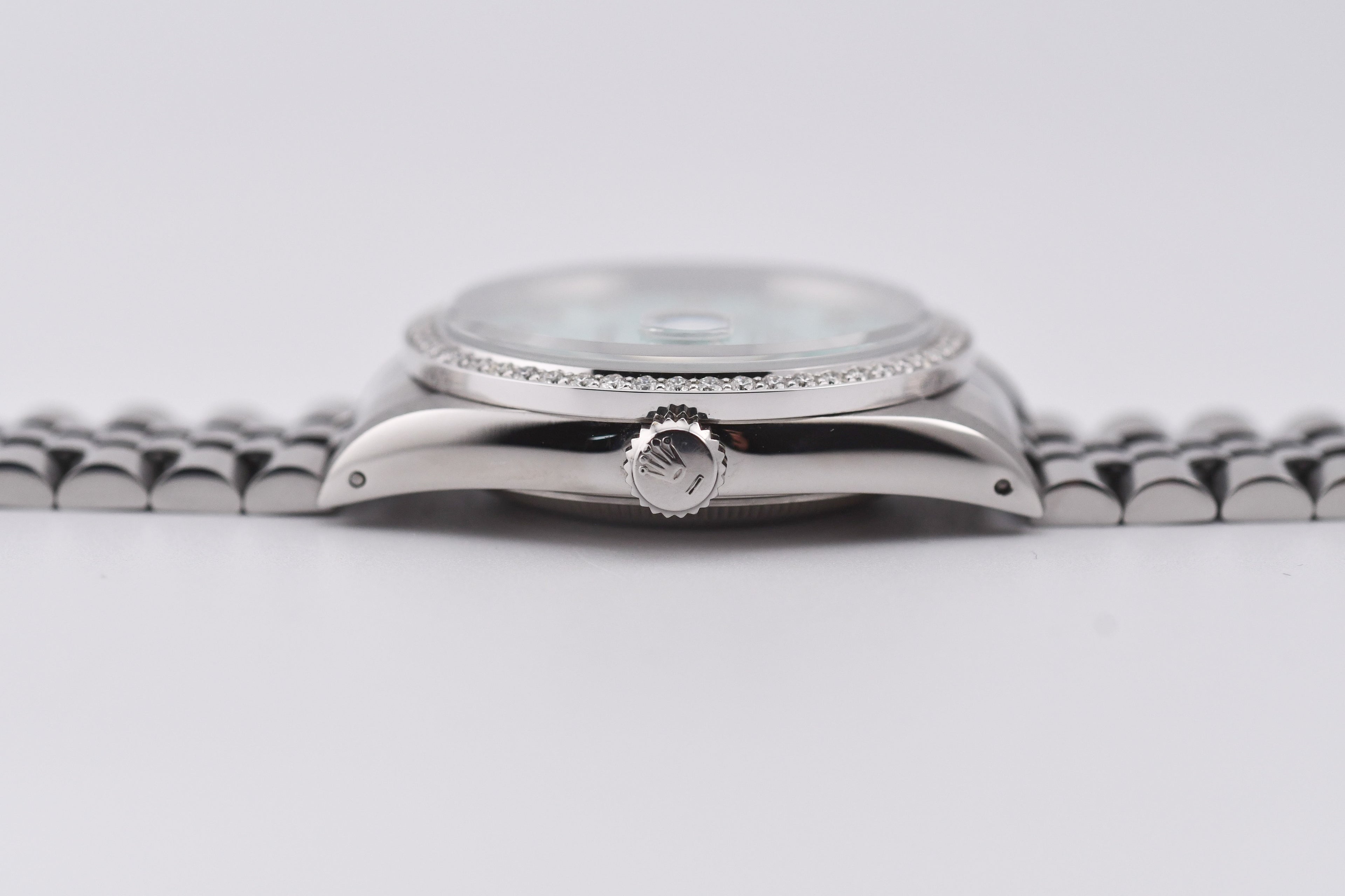 Rolex Datejust 36mm Ref 16234 Custom Tiffany Blue Diamond Dial with Diamond Bezel