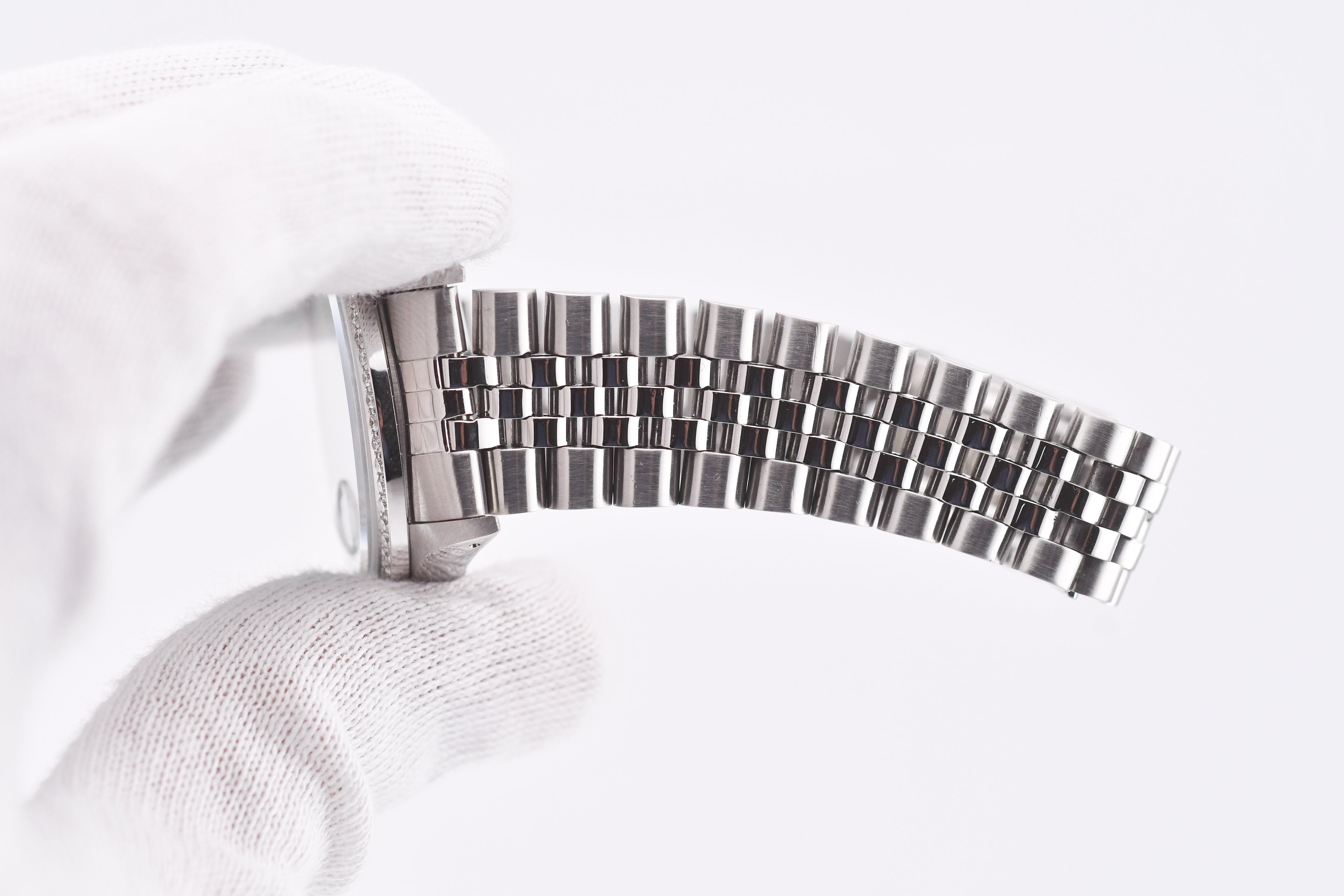 Rolex Datejust 36mm Ref 16234 Custom Tiffany Blue Diamond Dial with Diamond Bezel