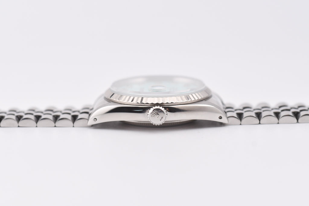 Rolex Datejust 36mm Ref 16234 Custom Tiffany Blue Diamond Dial