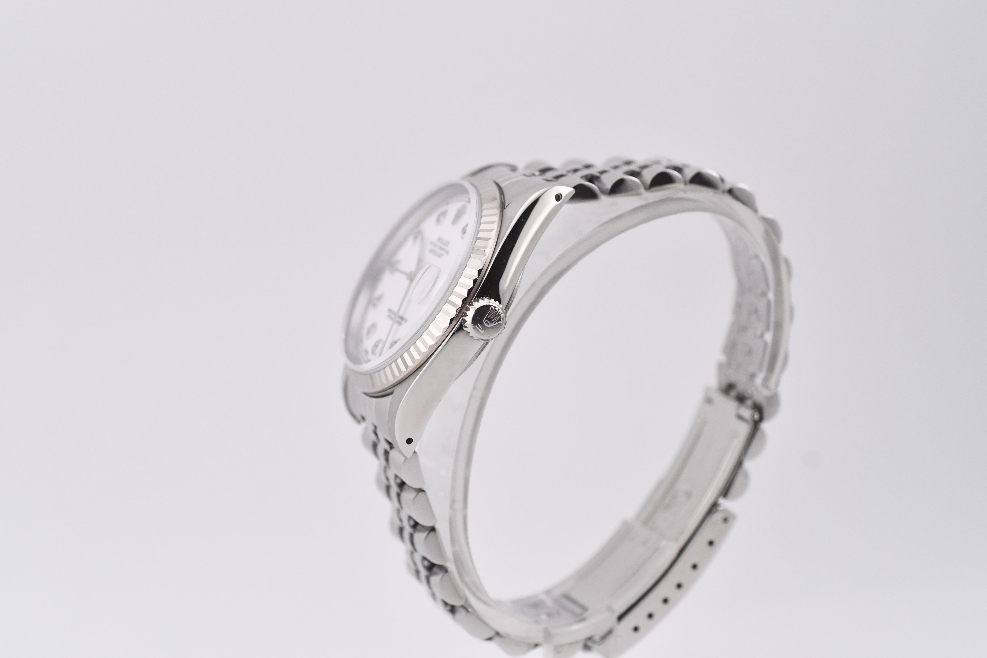 Rolex Datejust 36mm Ref 16234 Custom White Diamond Dial