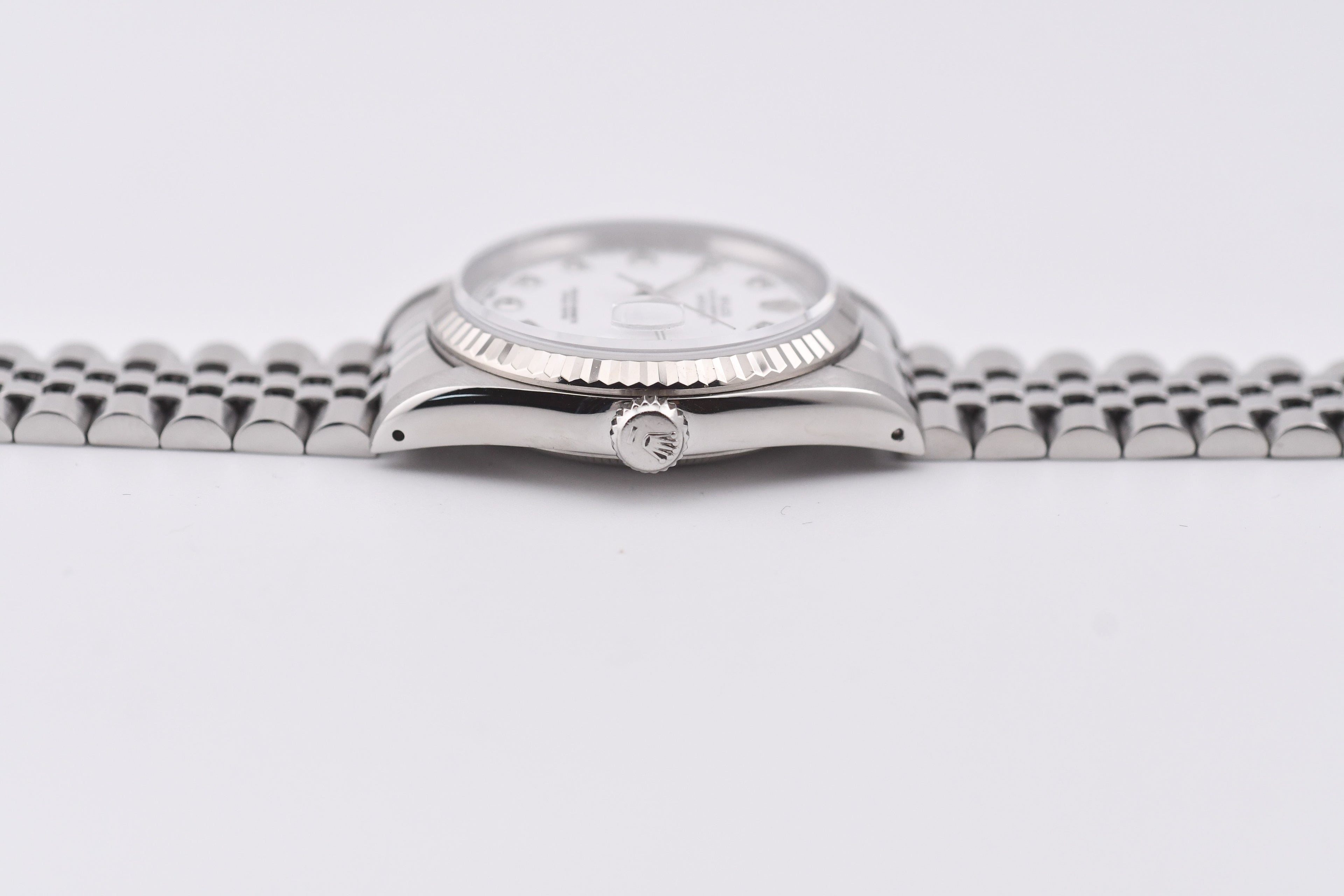 Rolex Datejust 36mm Ref 16234 Custom White Diamond Dial