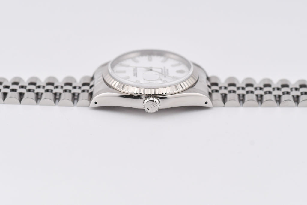 Rolex Datejust 36mm Ref 16234 Custom White Stick Dial