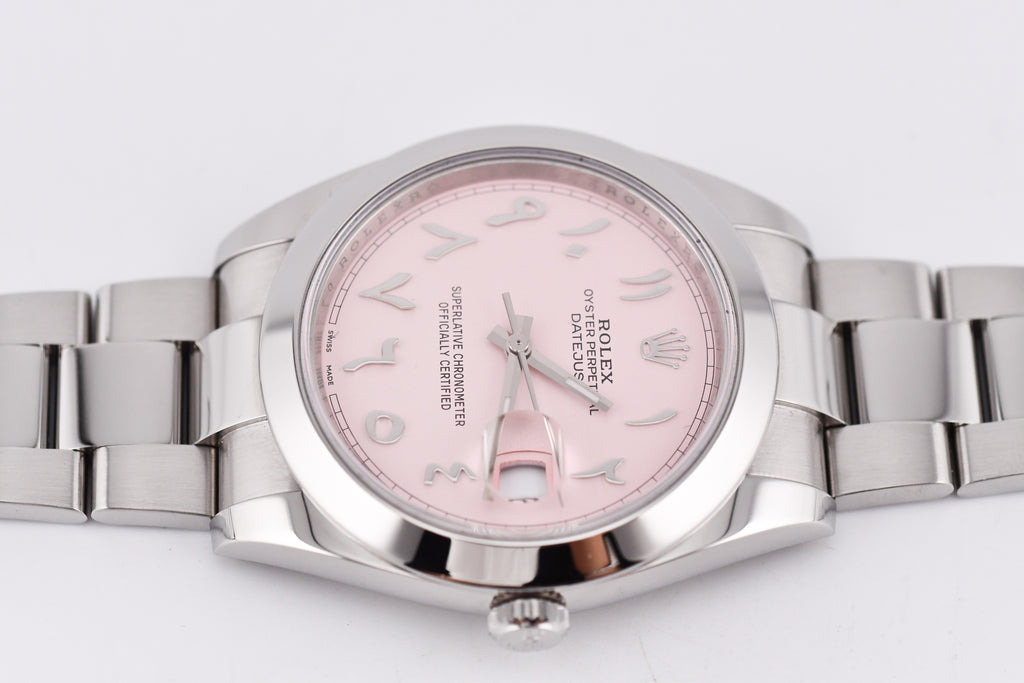 Rolex Datejust 41mm Ref 126300 Custom Pink Dial with Arab Numerals