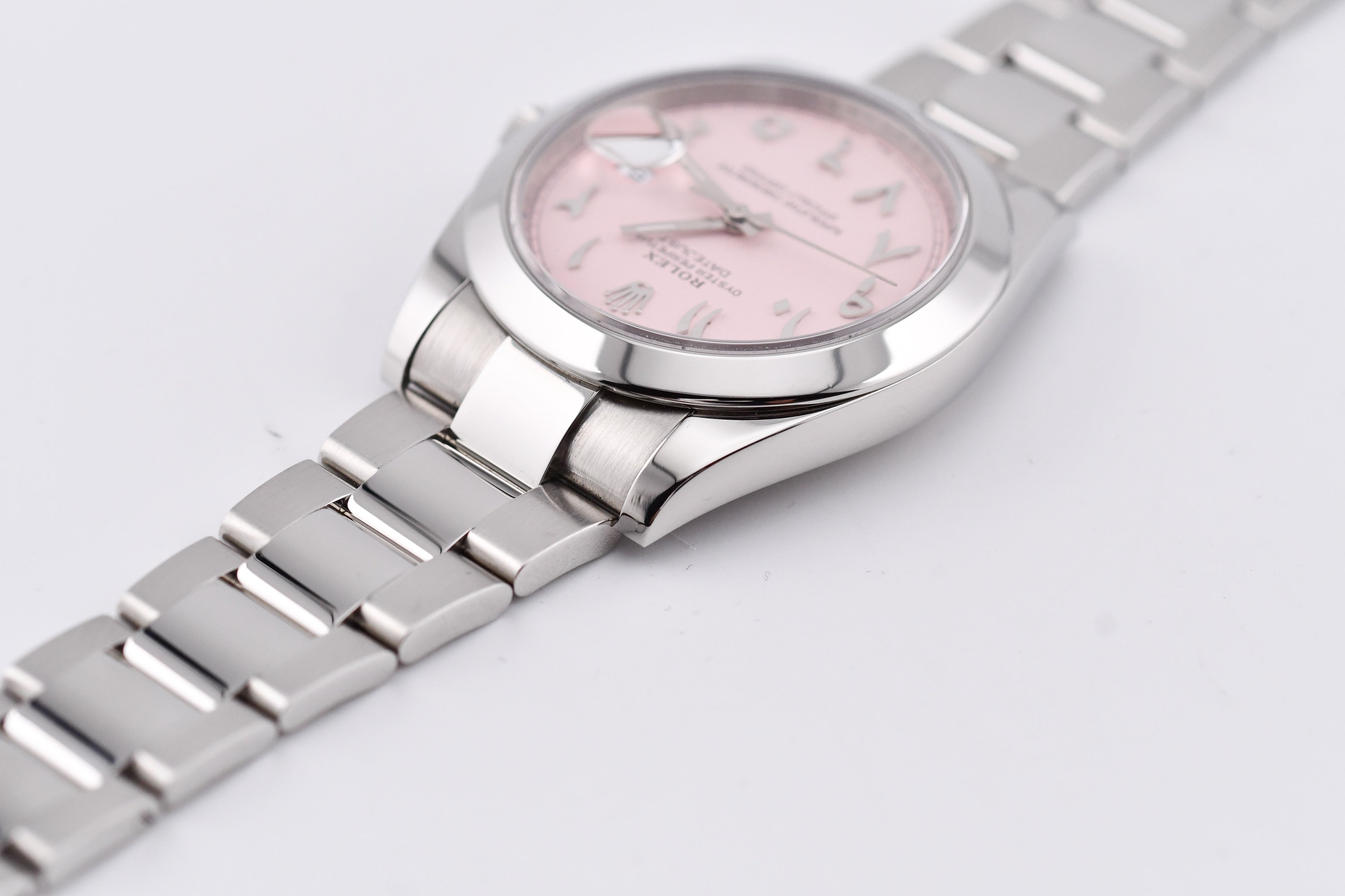 Rolex Datejust 41mm Ref 126300 Custom Pink Dial with Arab Numerals