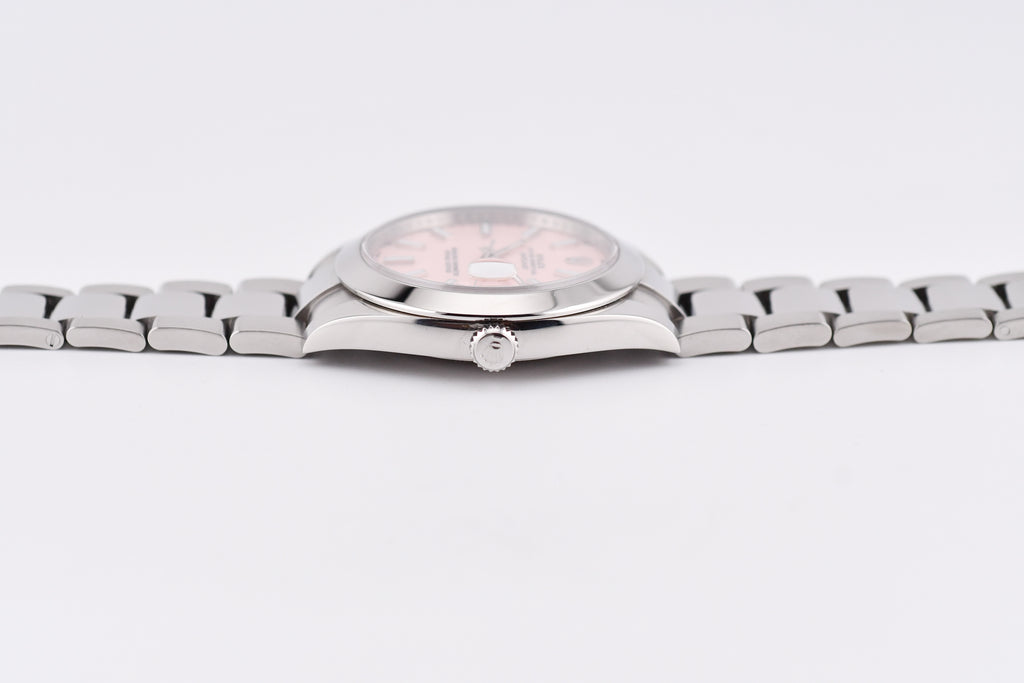 Rolex Datejust 41mm Ref 126300 Custom Pink Stick Dial