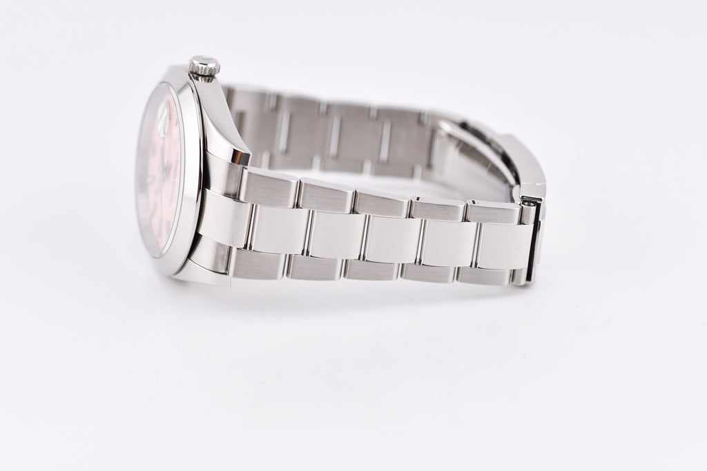 Rolex Datejust 41mm Ref 126300 Custom Pink Stick Dial