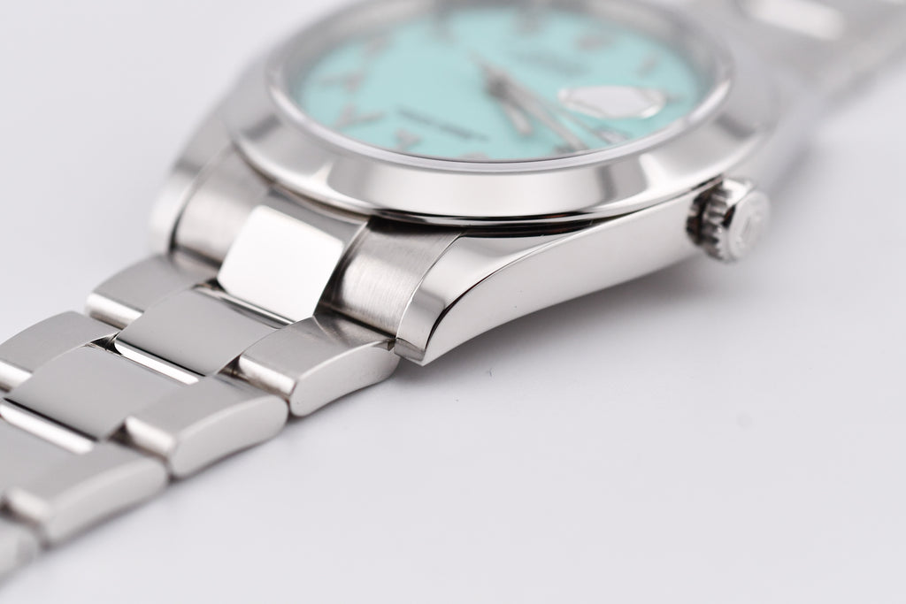 Rolex Datejust 41mm Ref 126300 Custom Turquoise Dial with Arab Numerals