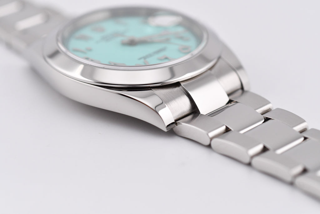 Rolex Datejust 41mm Ref 126300 Custom Turquoise Dial with Arab Numerals
