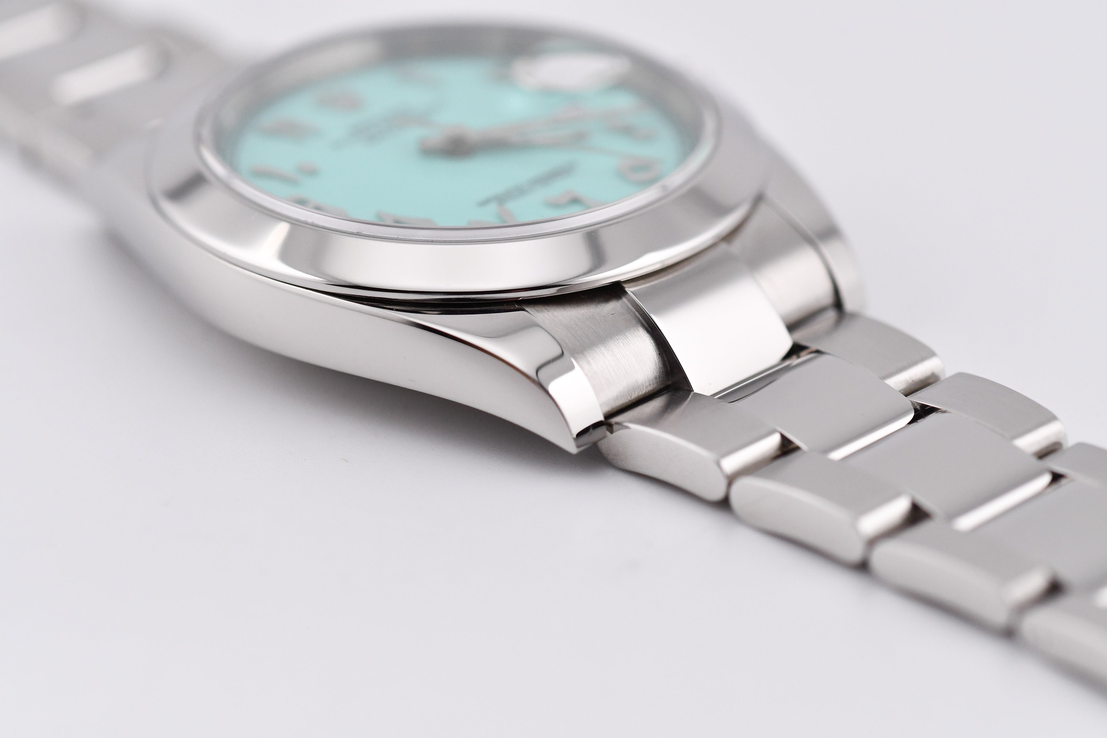 Rolex Datejust 41mm Ref 126300 Custom Turquoise Dial with Arab Numerals