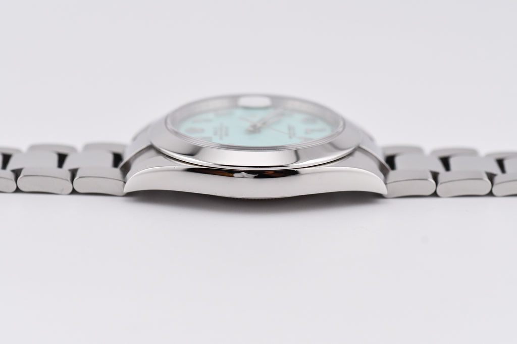 Rolex Datejust 41mm Ref 126300 Custom Turquoise Dial with Arab Numerals