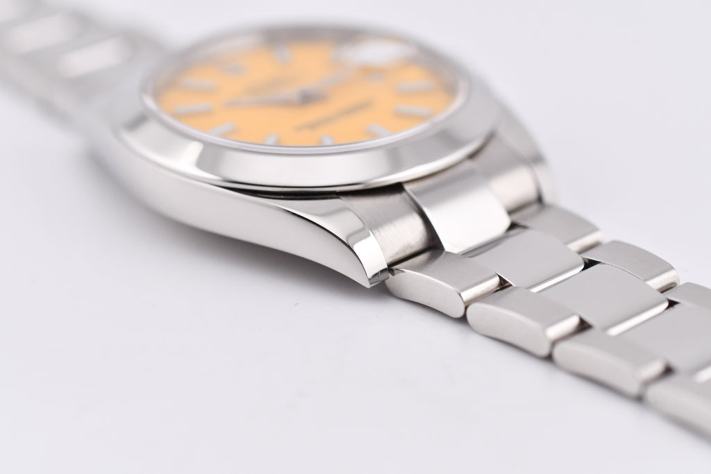 Rolex Datejust 41mm Ref 126300 Custom Yellow Stick Dial