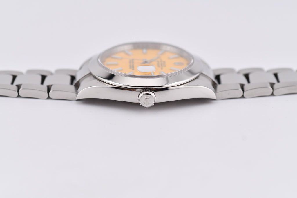 Rolex Datejust 41mm Ref 126300 Custom Yellow Stick Dial