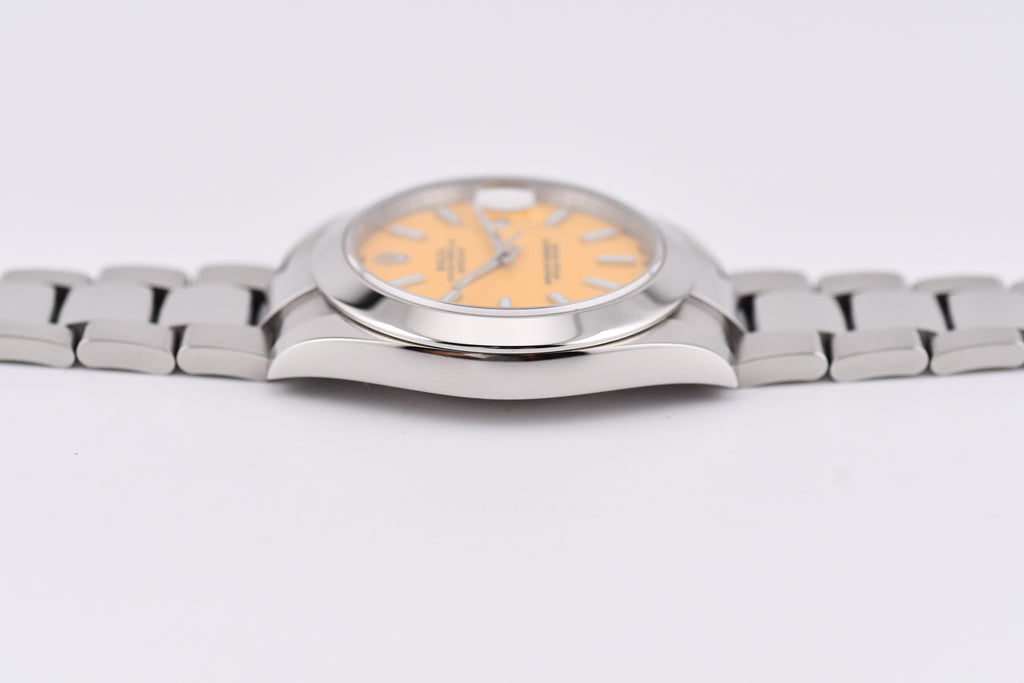 Rolex Datejust 41mm Ref 126300 Custom Yellow Stick Dial