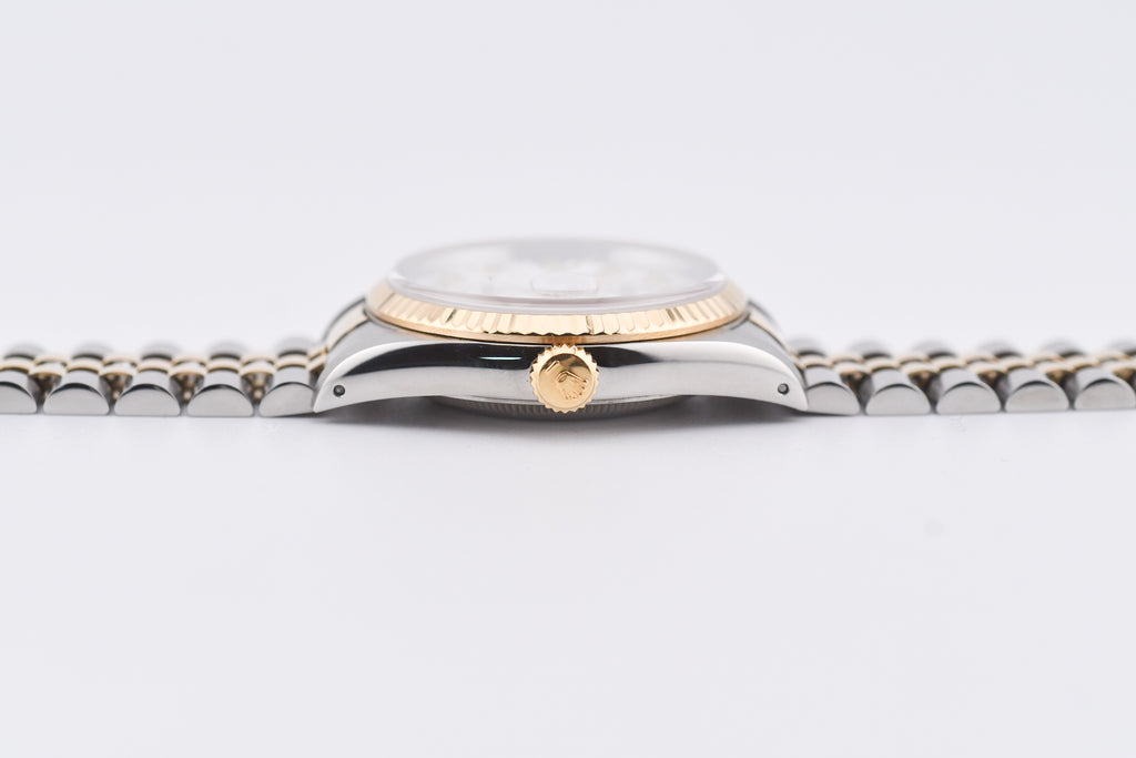 Rolex Datejust 36mm Ref 16233 Yellow Gold Bezel Custom Anniversary Dial