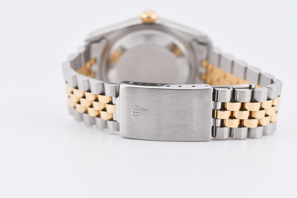 Rolex Datejust 36mm Ref 16233 Yellow Gold Bezel Custom Anniversary Dial