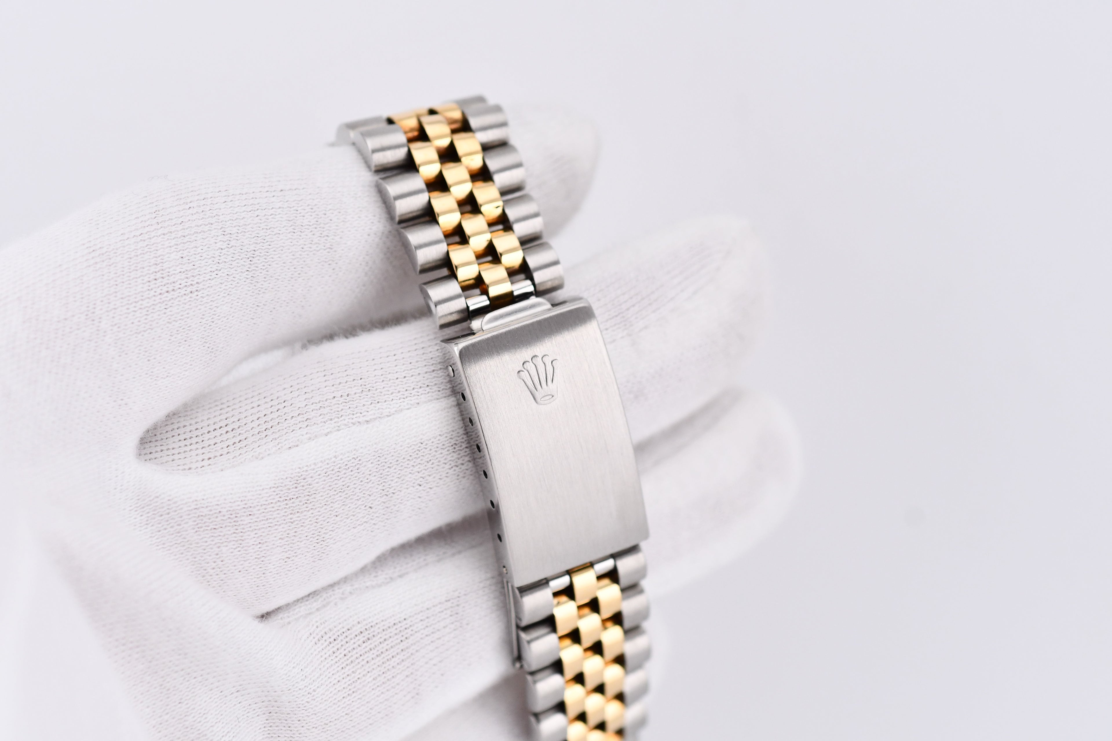 Rolex Datejust 36mm Ref 16233 Yellow Gold Bezel Custom Blue Anniversary Dial