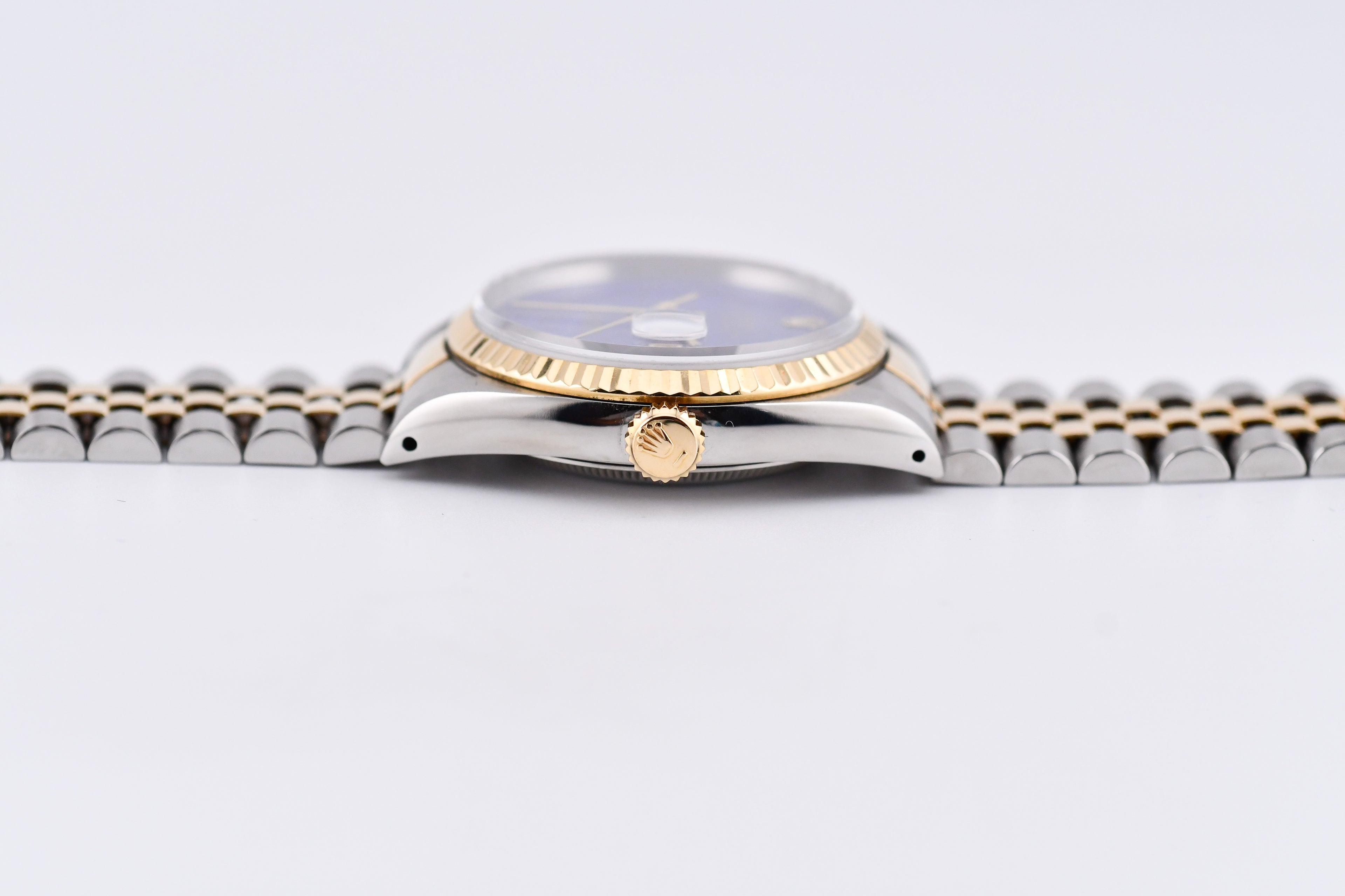 Rolex Datejust 36mm Ref 16233 Yellow Gold Bezel Custom Blue Lapis Dial