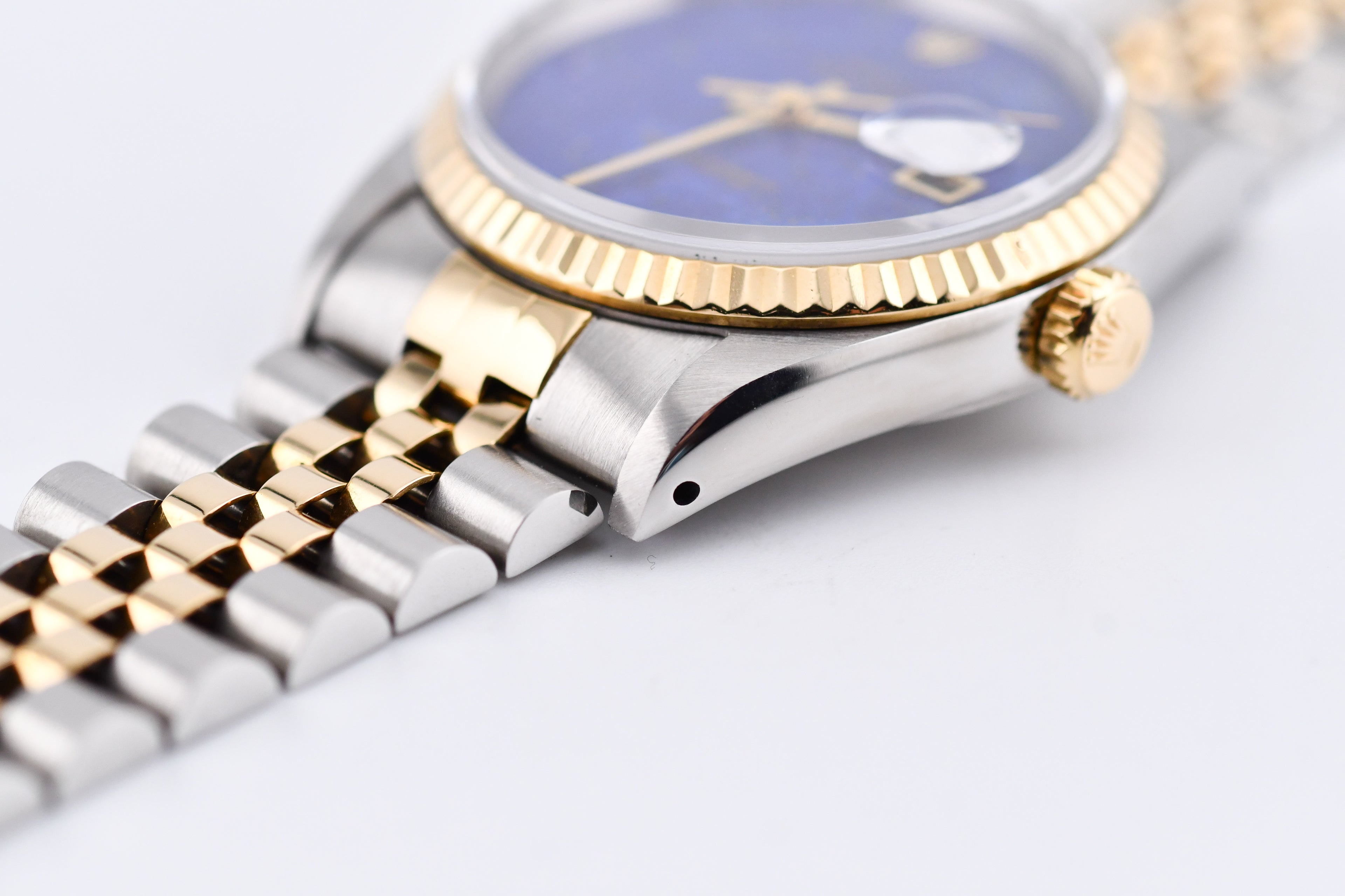 Rolex Datejust 36mm Ref 16233 Yellow Gold Bezel Custom Blue Lapis Dial