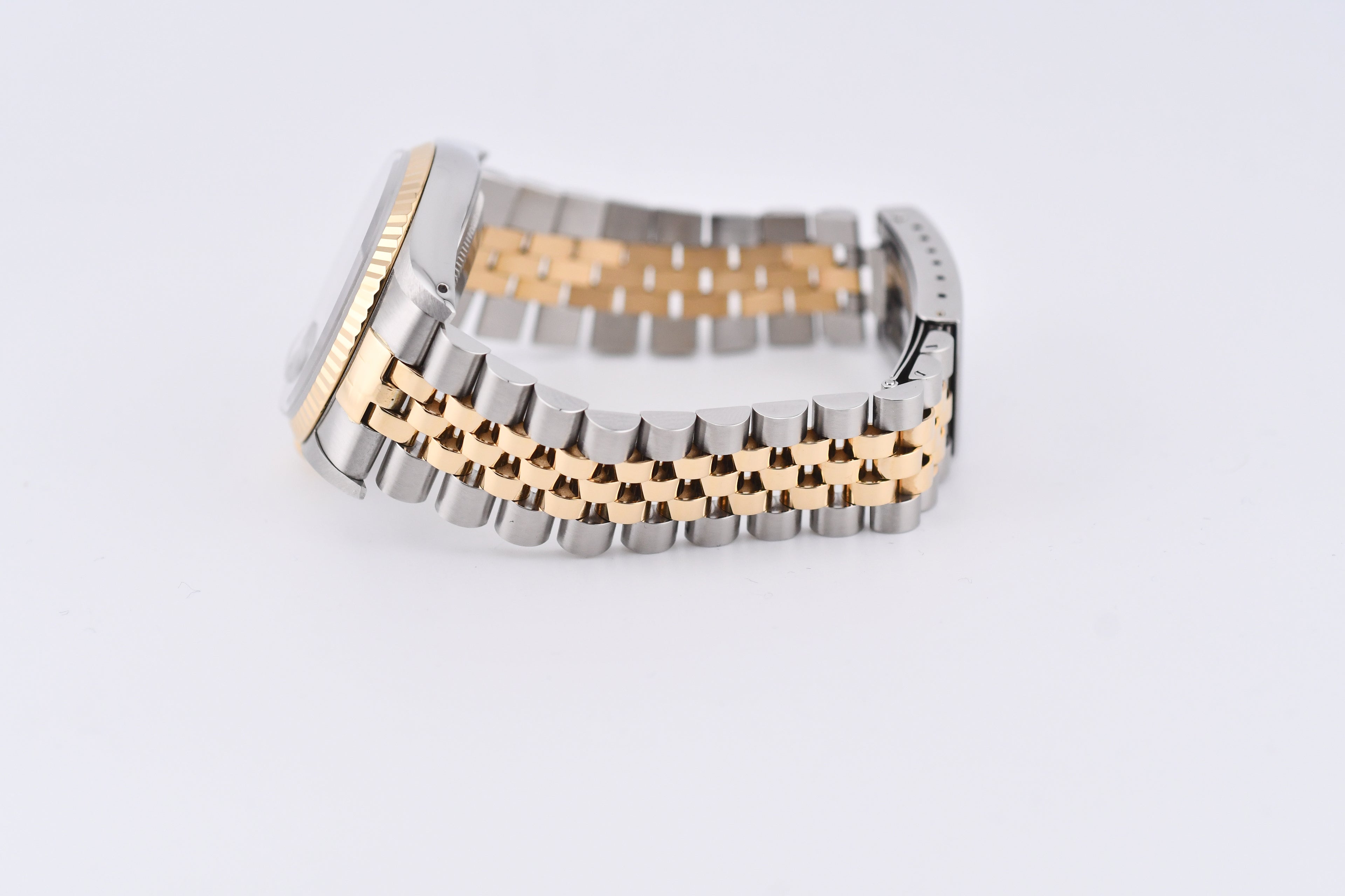 Rolex Datejust 36mm Ref 16233 Yellow Gold Bezel Custom Green Dial