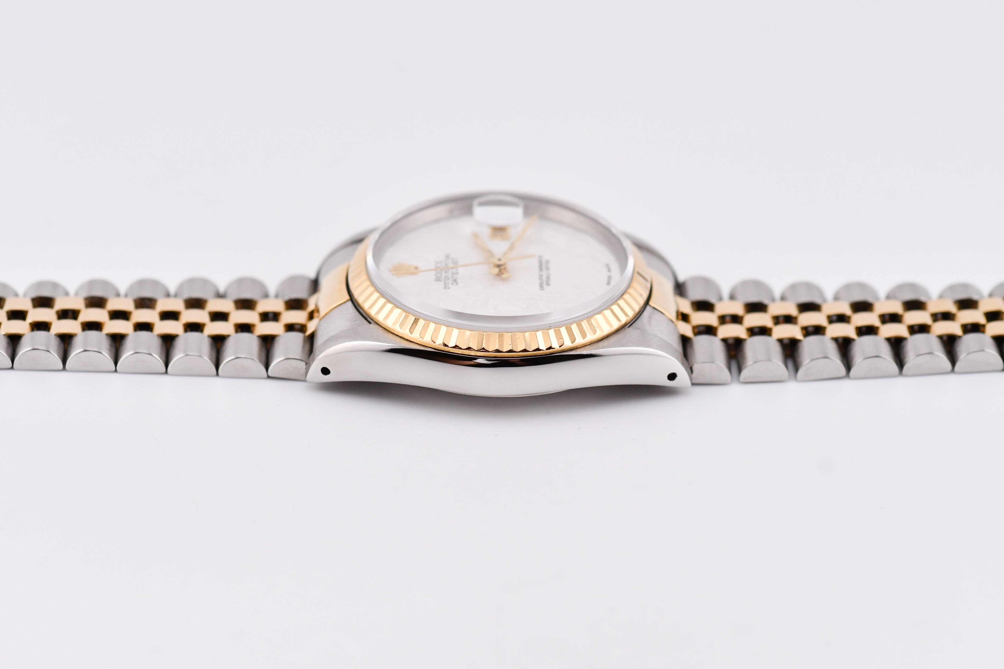 Rolex Datejust 36mm Ref 16233 Yellow Gold Bezel Custom Meteorite Dial