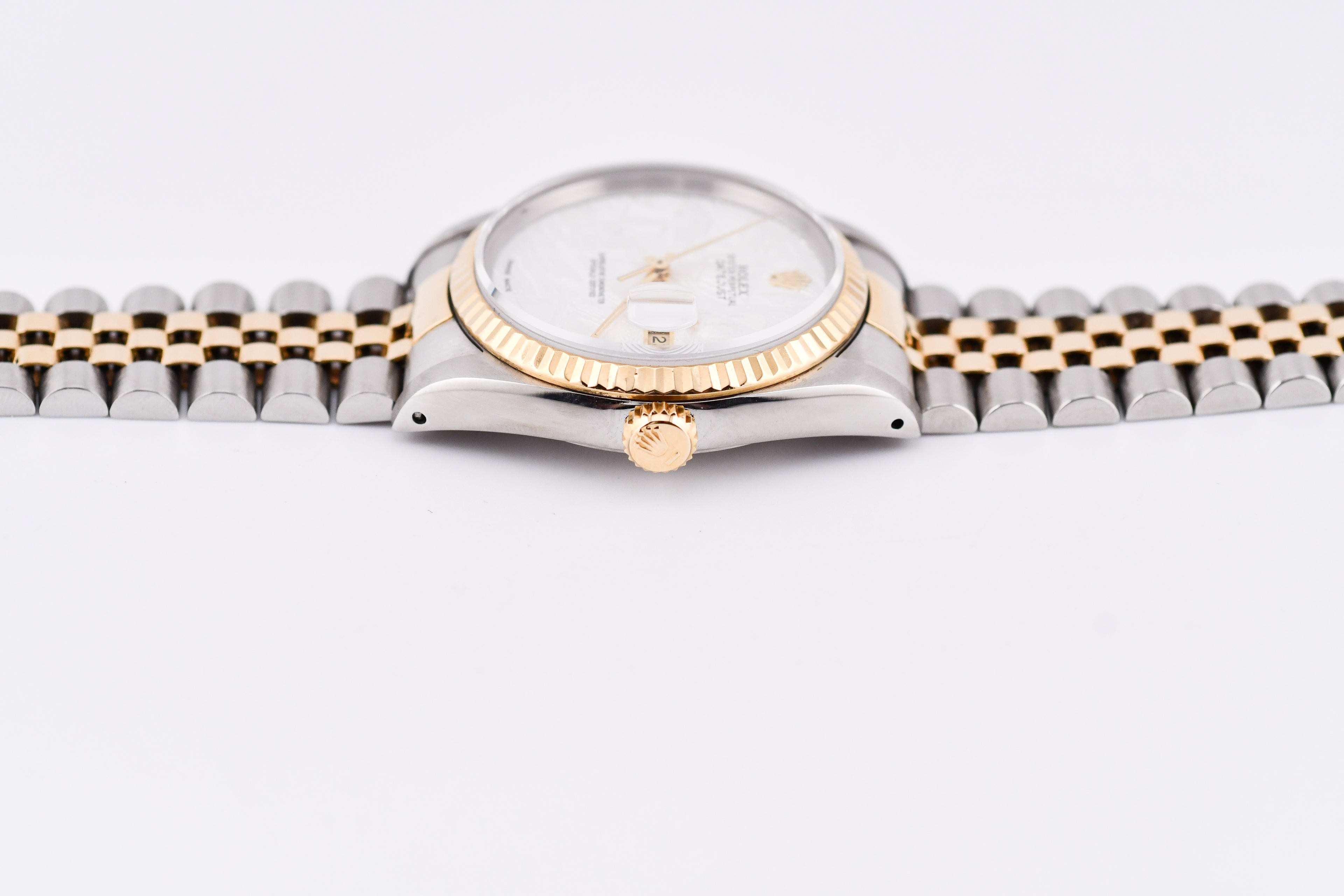 Rolex Datejust 36mm Ref 16233 Yellow Gold Bezel Custom Meteorite Dial