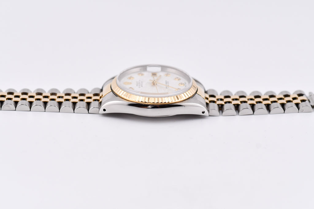 Rolex Datejust 36mm Ref 16233 Yellow Gold Bezel Custom Meteorite Diamond Dial
