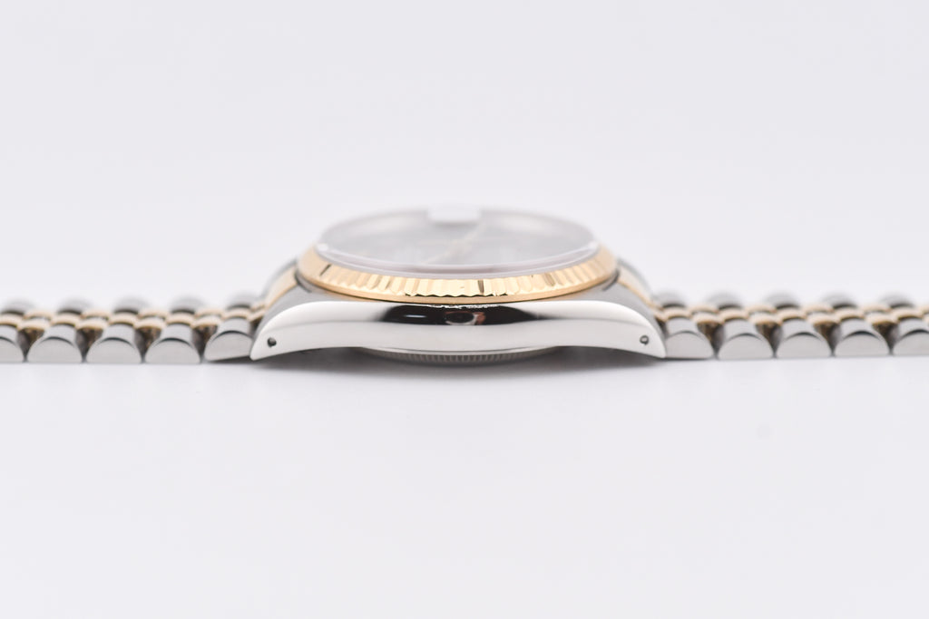 Rolex Datejust 36mm Ref 16233 Yellow Gold Bezel Custom Wimbledon Dial