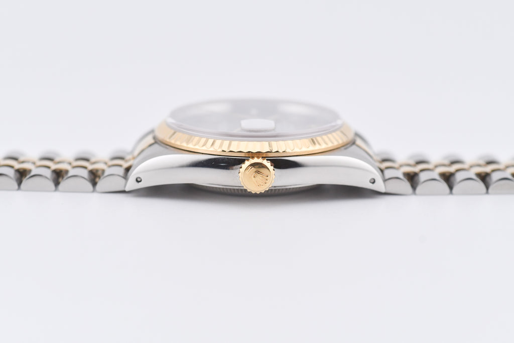 Rolex Datejust 36mm Ref 16233 Yellow Gold Bezel Custom Wimbledon Dial
