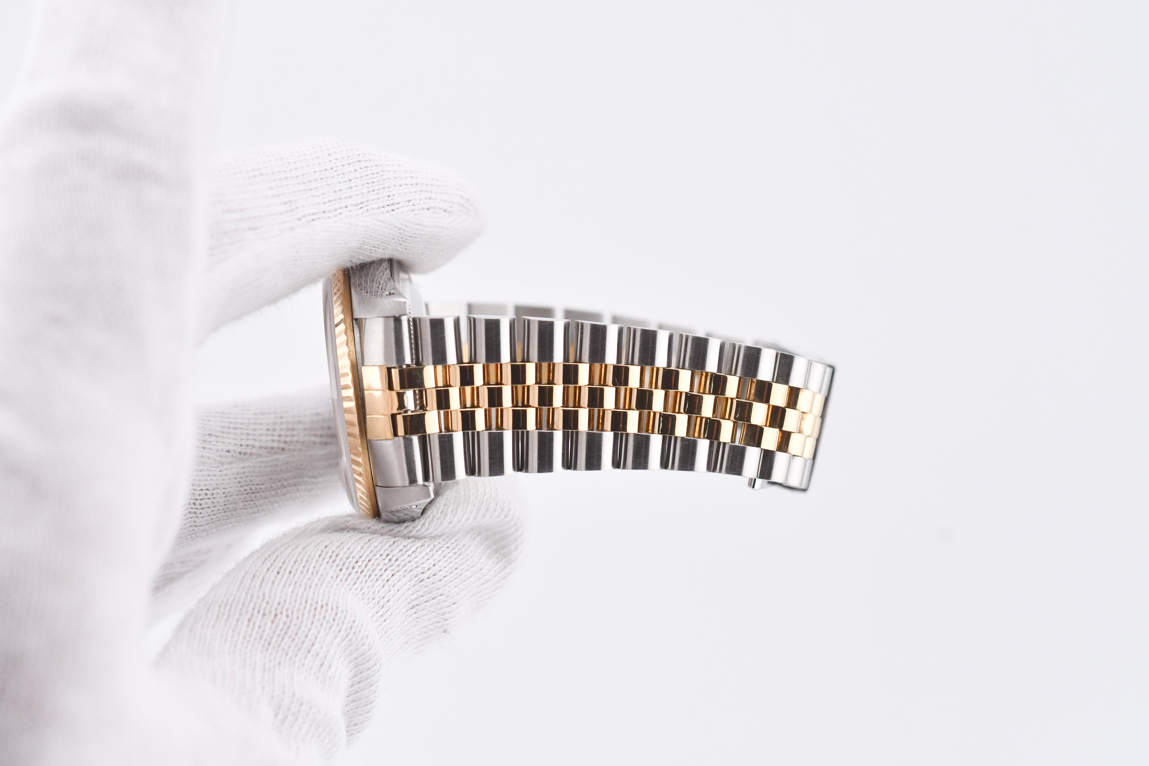 Rolex Datejust 36mm Ref 16233 Yellow Gold Bezel Custom Wimbledon Dial