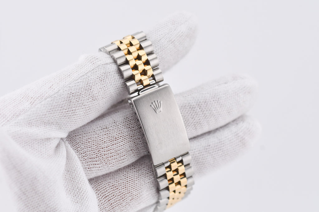 Rolex Datejust 36mm Ref 16233 Yellow Gold Bezel Custom Wimbledon Dial
