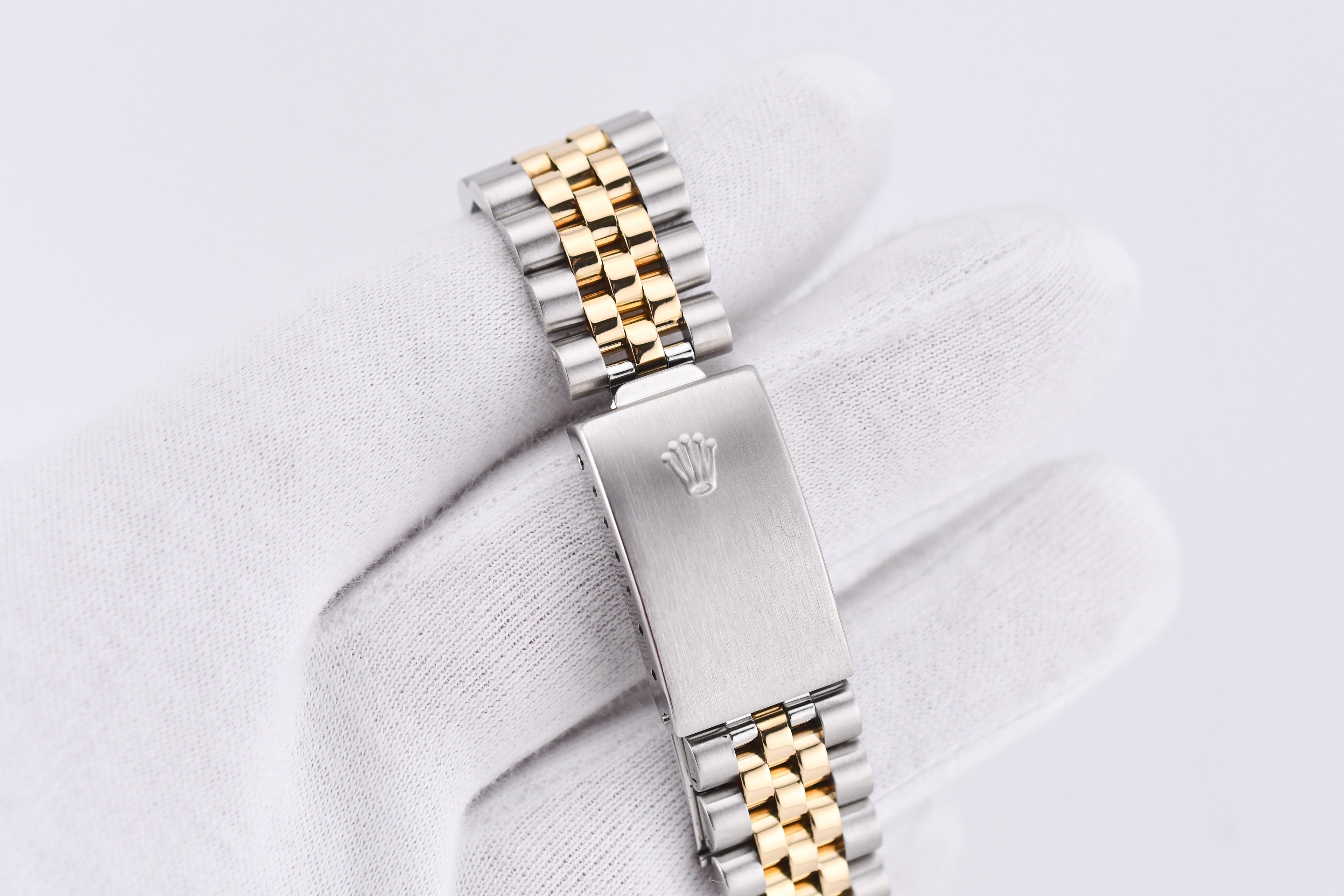 Rolex Datejust 36mm Ref 16233 Yellow Gold Bezel Grey Baguette Dial