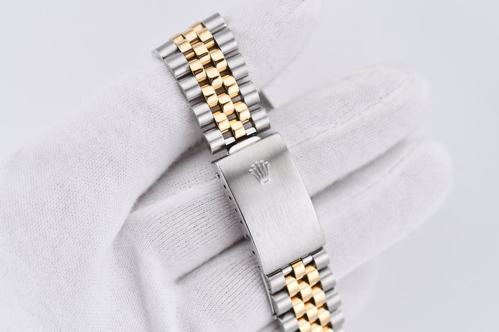 Rolex Datejust 36mm Ref 16233 Yellow Gold Bezel Pink Baguette Mother of Pearl Dial