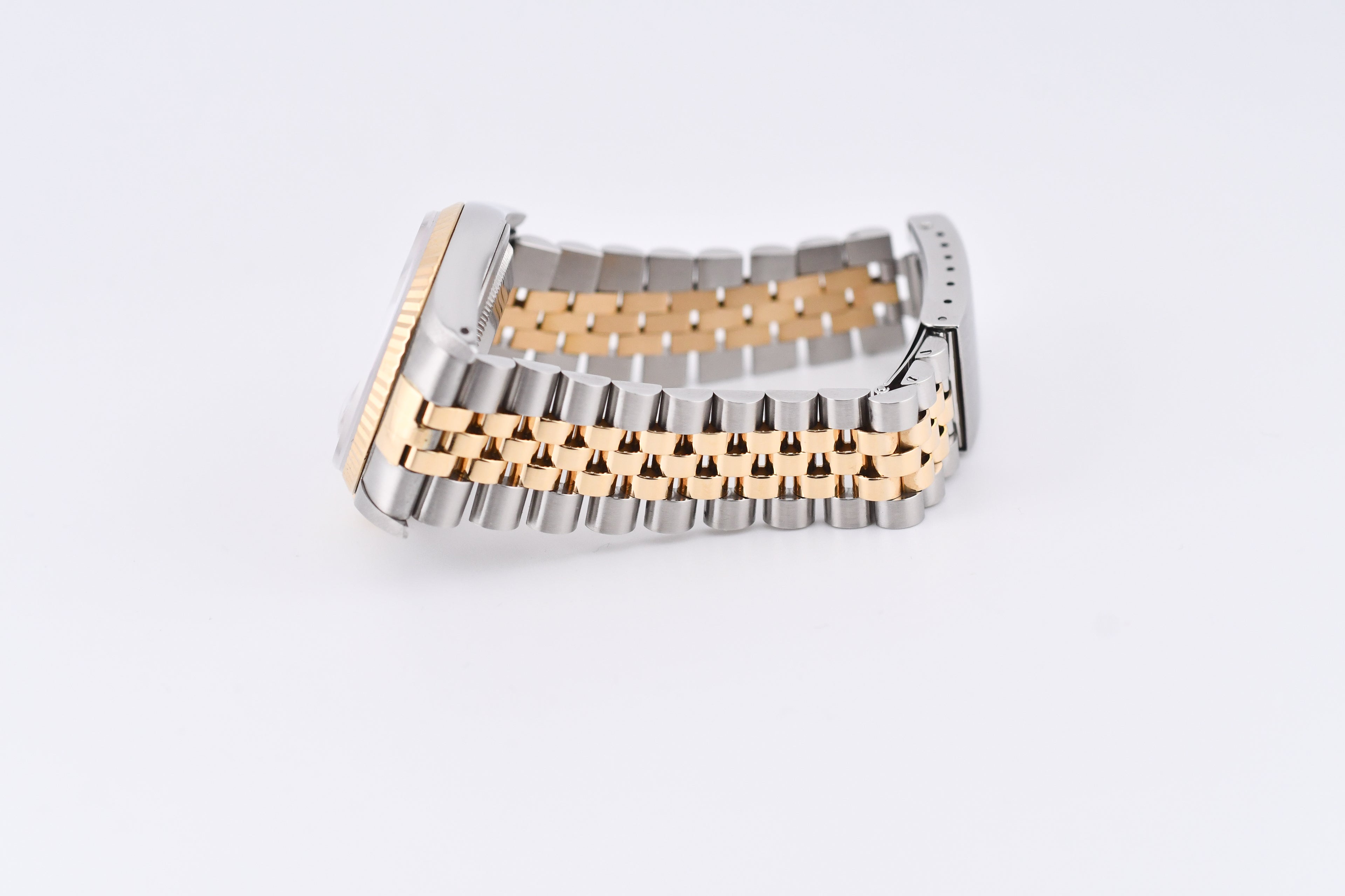 Rolex Datejust 36mm Ref 16233 Yellow Gold Bezel Pink Baguette Mother of Pearl Dial