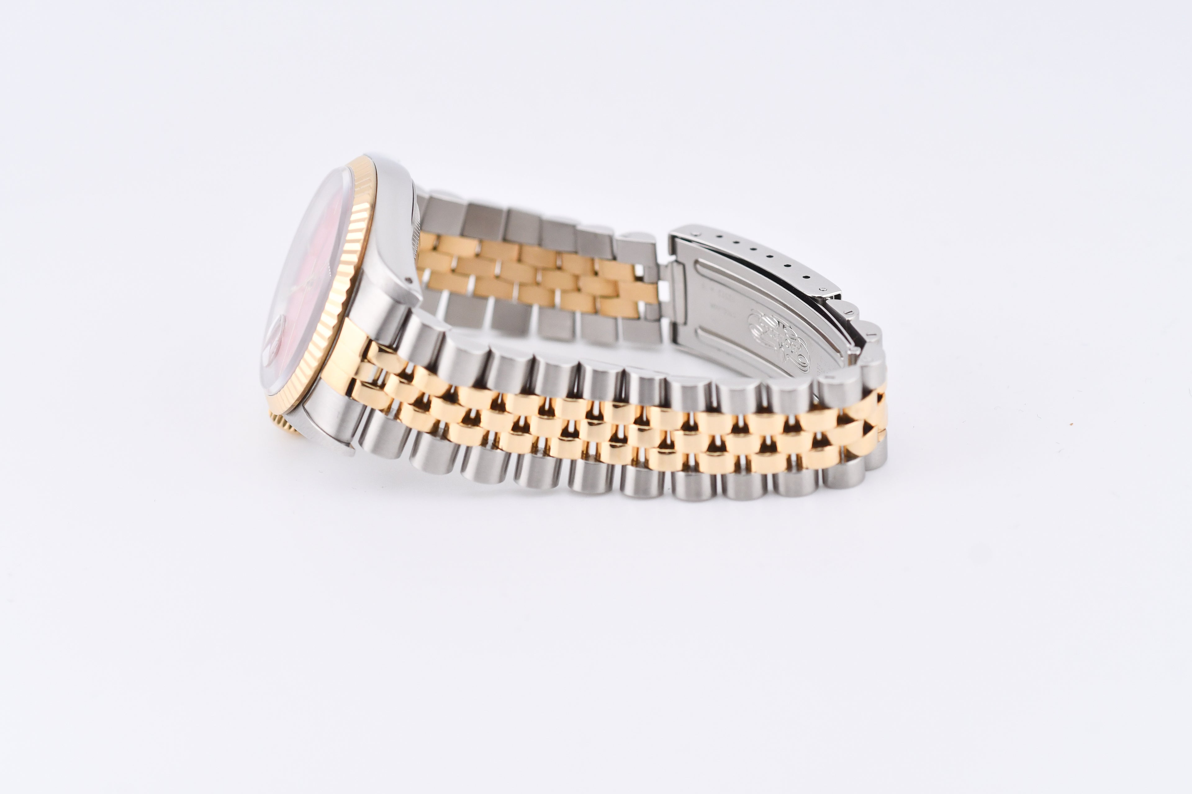 Rolex Datejust 36mm Ref 16233 Yellow Gold Bezel Red Stick Dial