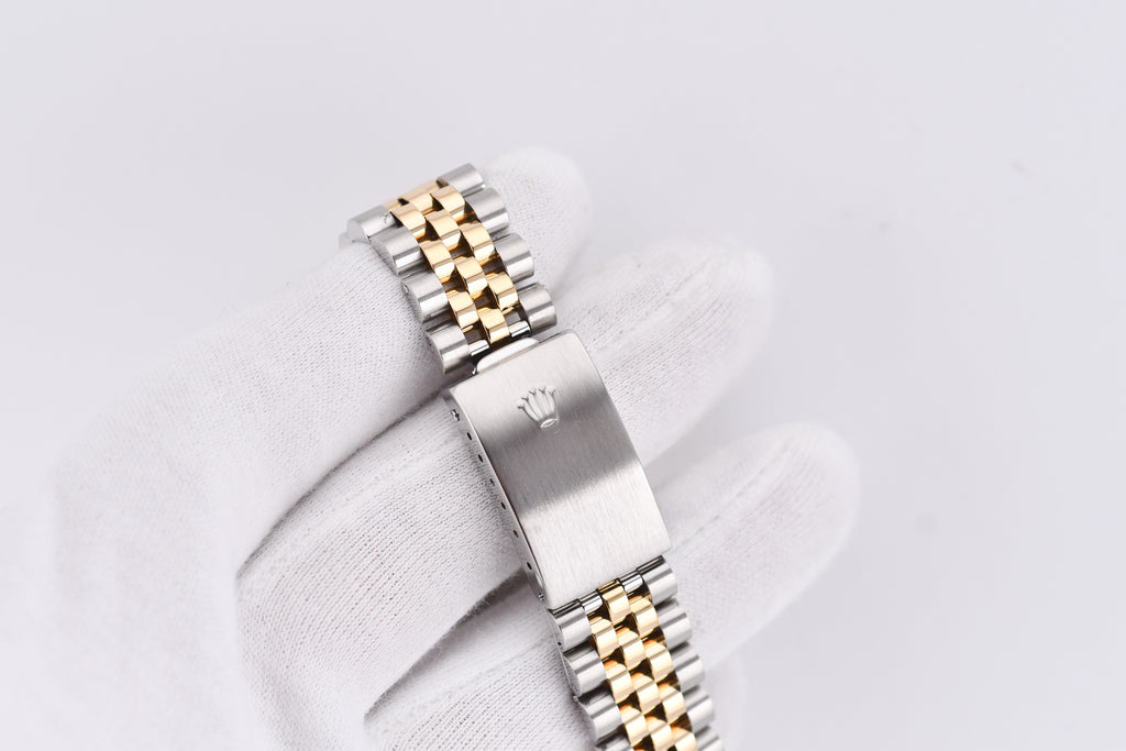 Rolex Datejust 36mm Ref 16233 Yellow Gold Bezel White Mother of Pearl Dial