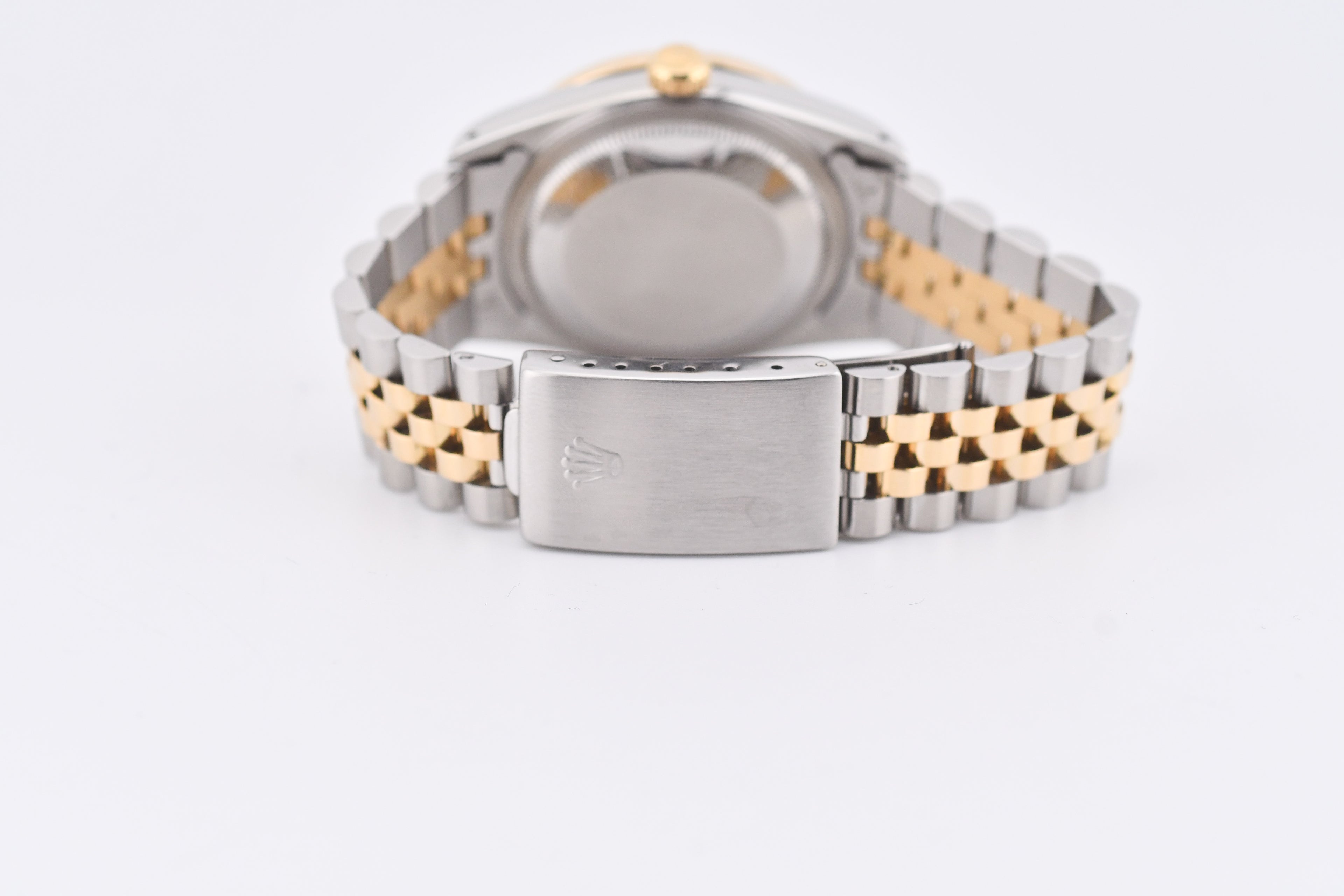 Rolex Datejust 36mm Ref 16233 Yellow Gold Diamond Bezel Custom Anniversary Dial