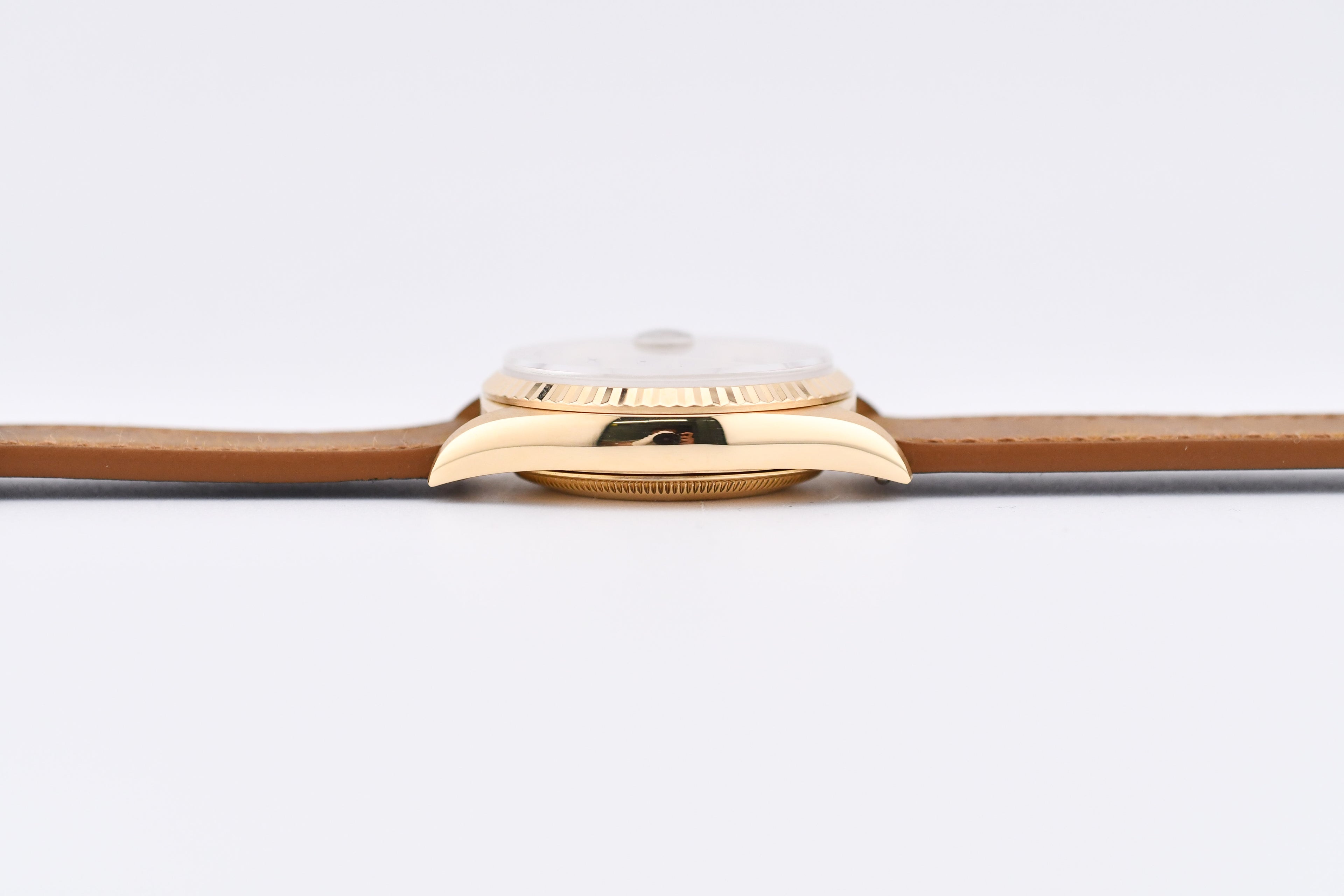 Rolex Day-Date 36mm Ref 18038 Champagne Baguette Diamond Dial