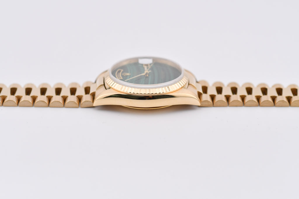 Rolex Day-Date 36mm Ref 18038 Green Malachite Dial