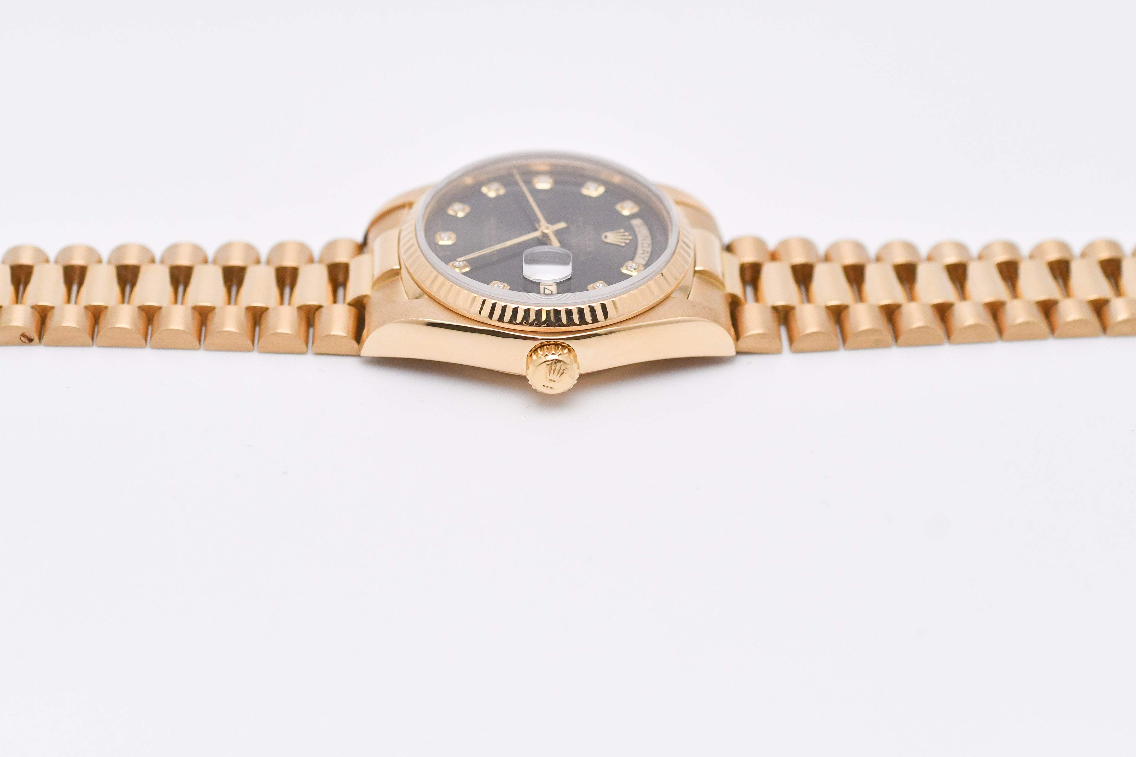 Rolex Day-Date 36mm Ref 18038 Grey Diamond Dial