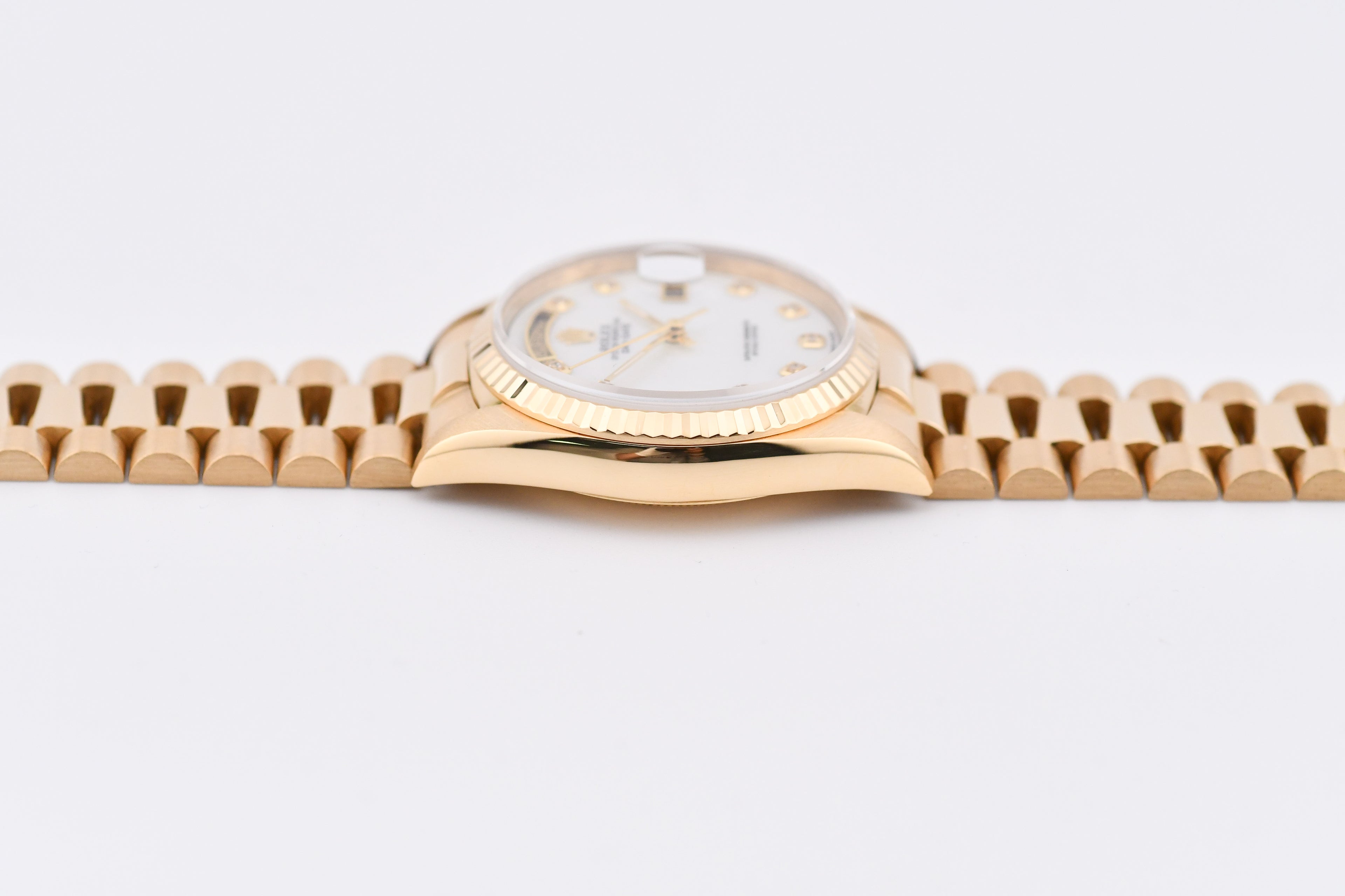 Rolex Day-Date 36mm Ref 18038 Mother of Pearl Diamond Dial