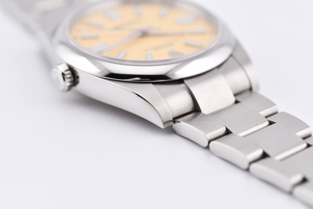 Rolex Oyster Perpetual Ref 124300 Custom Beige Dial