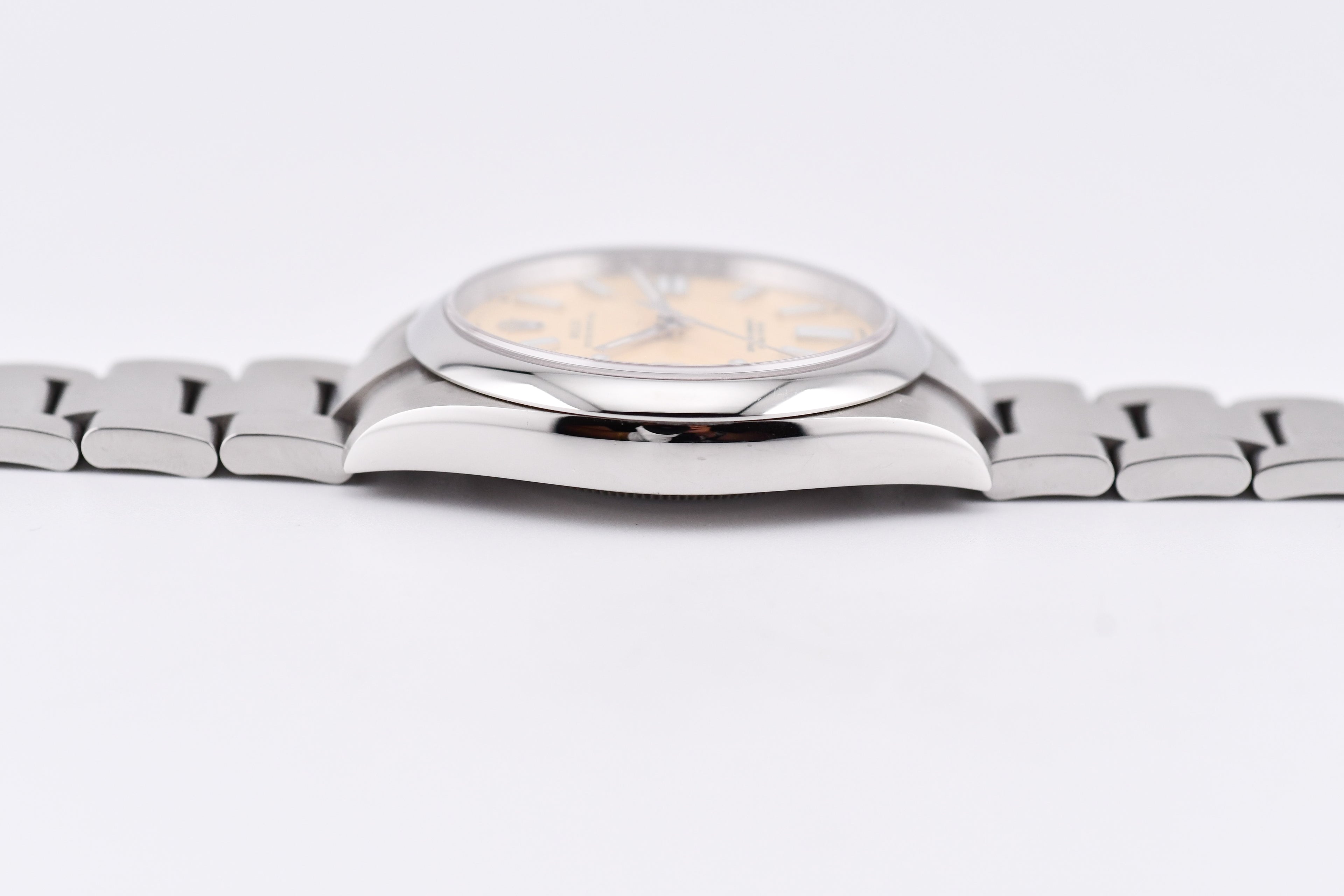 Rolex Oyster Perpetual Ref 124300 Custom Beige Dial