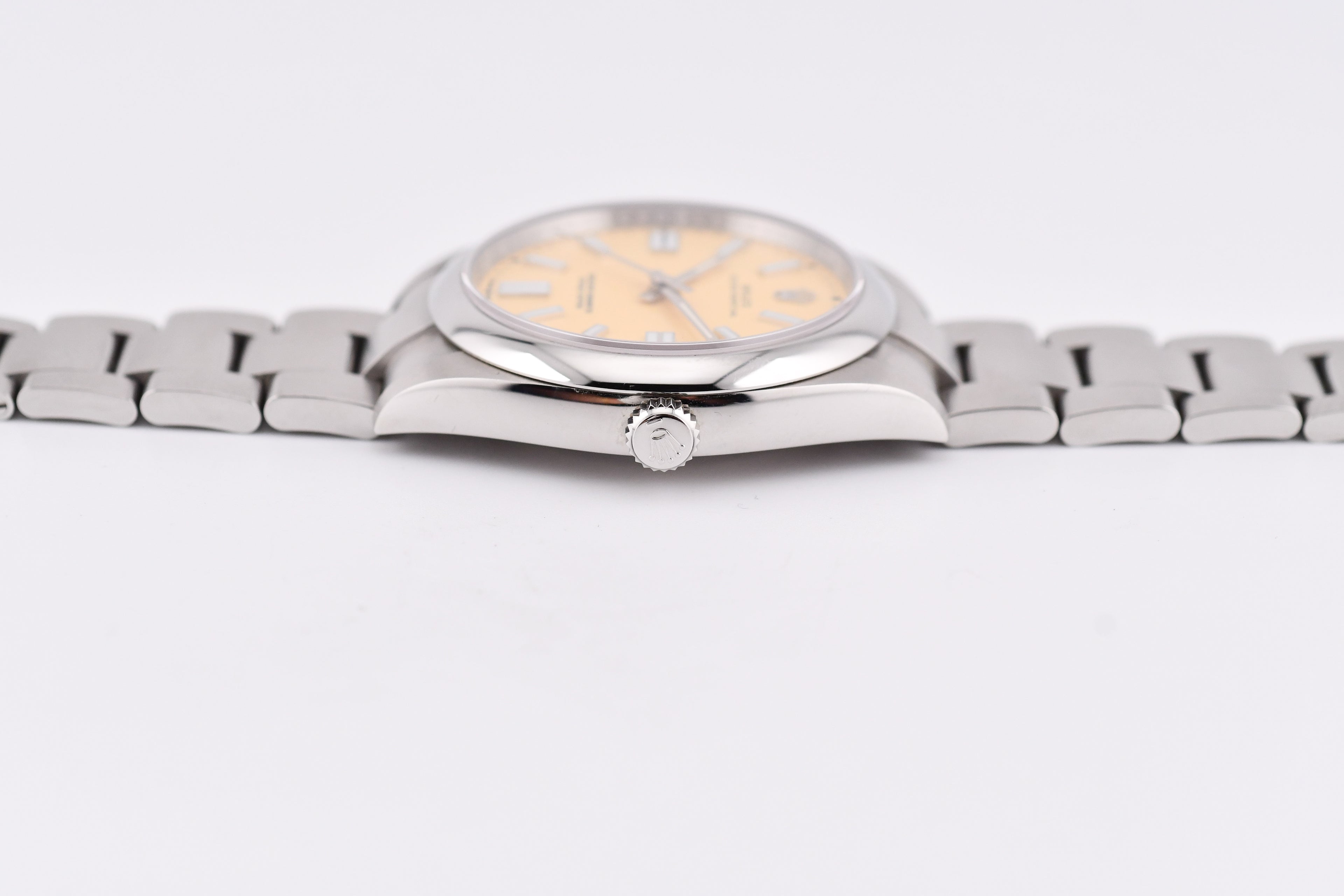 Rolex Oyster Perpetual Ref 124300 Custom Beige Dial