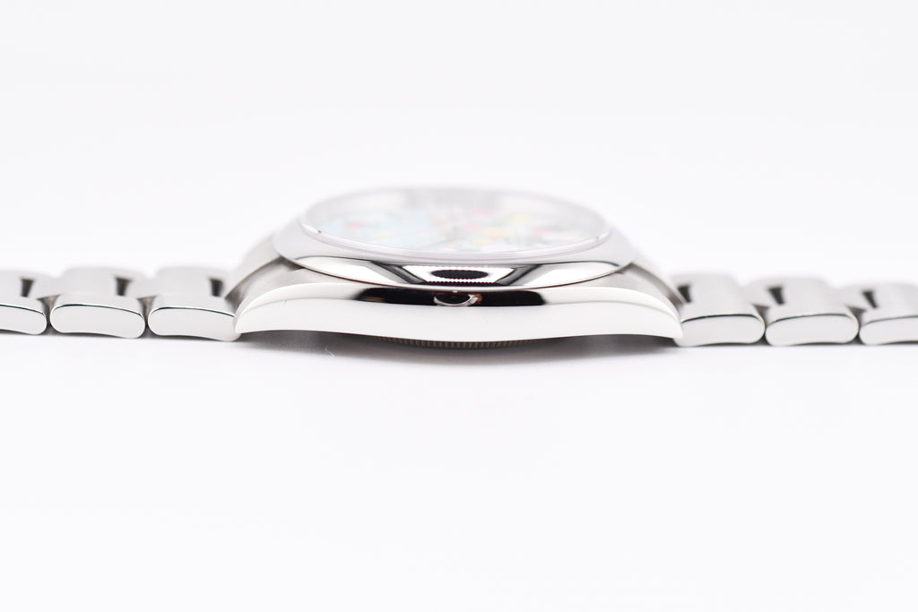 Rolex Oyster Perpetual Ref 124300 Custom Celebration Dial