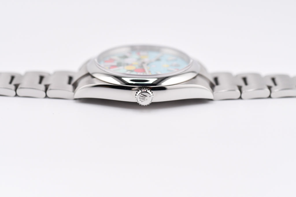 Rolex Oyster Perpetual Ref 124300 Custom Celebration Dial