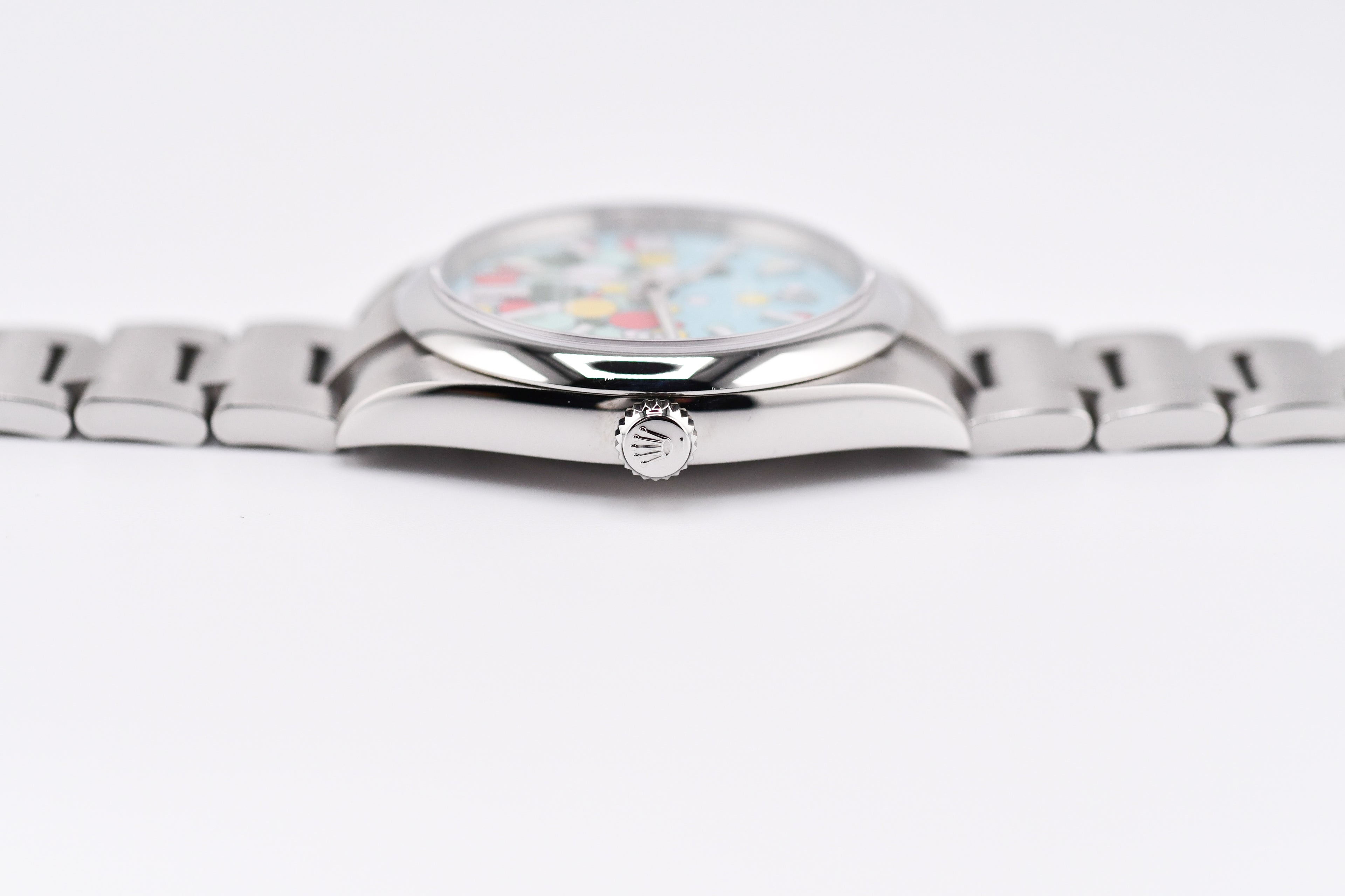 Rolex Oyster Perpetual Ref 124300 Custom Celebration Dial