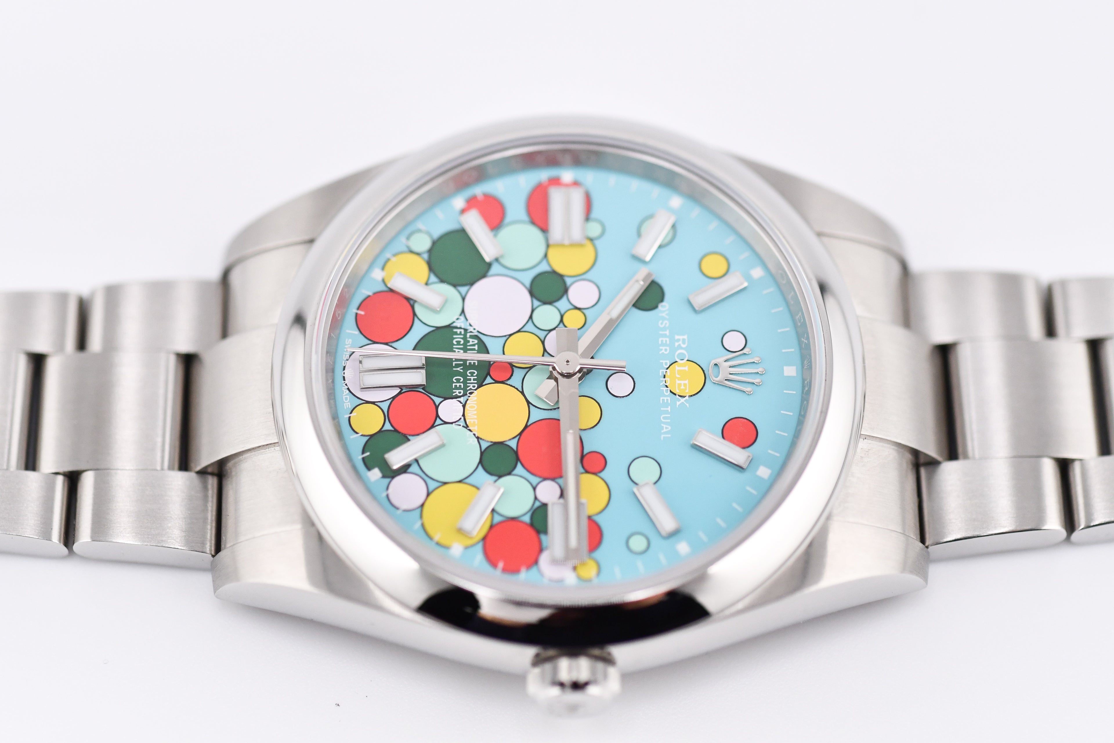 Rolex Oyster Perpetual Ref 124300 Custom Celebration Dial
