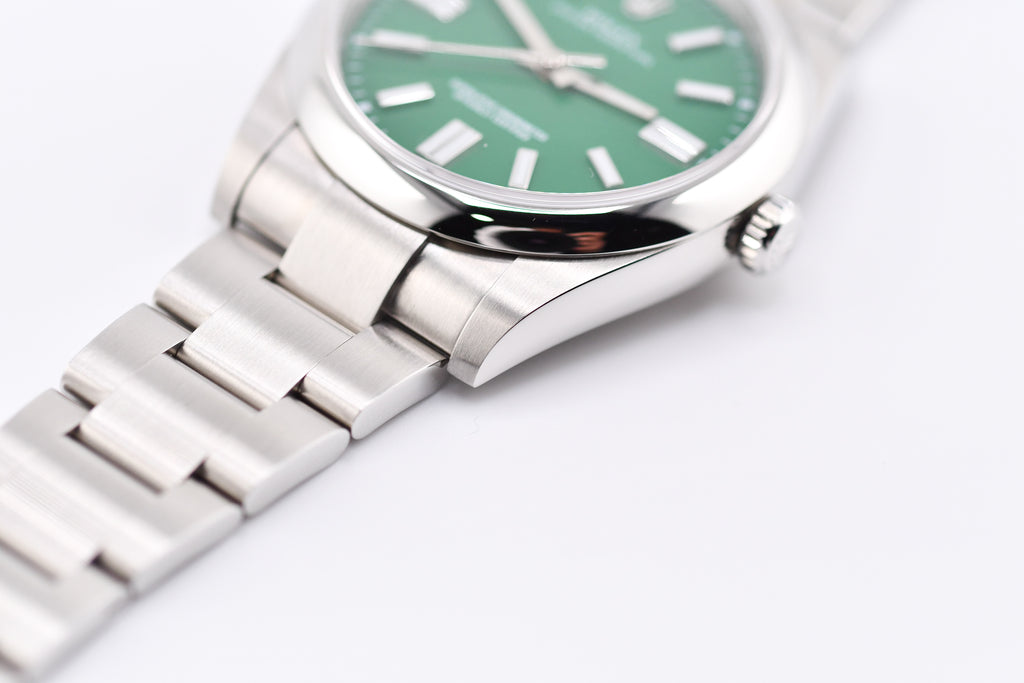 Rolex Oyster Perpetual Ref 124300 Custom Green Dial
