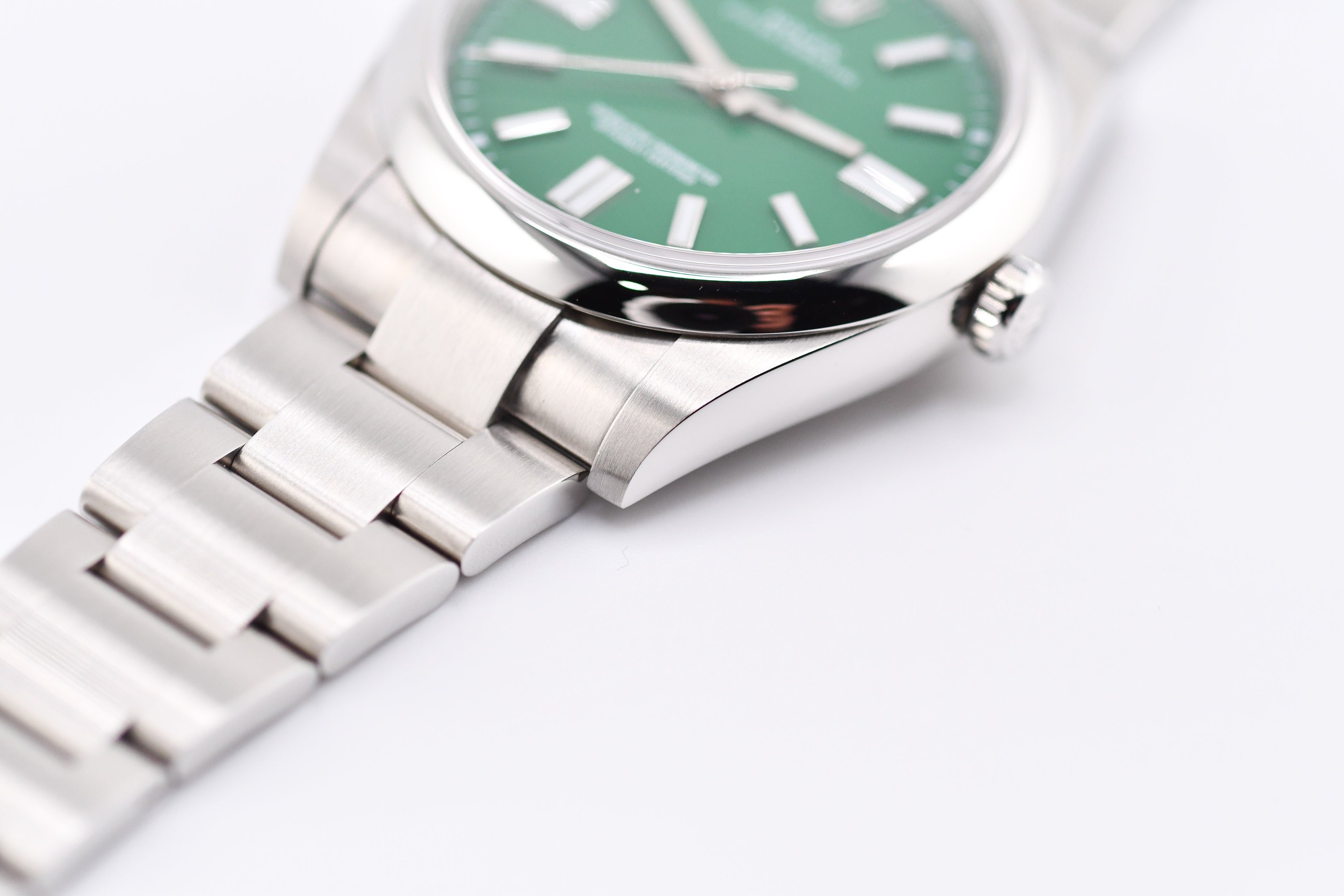 Rolex Oyster Perpetual Ref 124300 Custom Green Dial