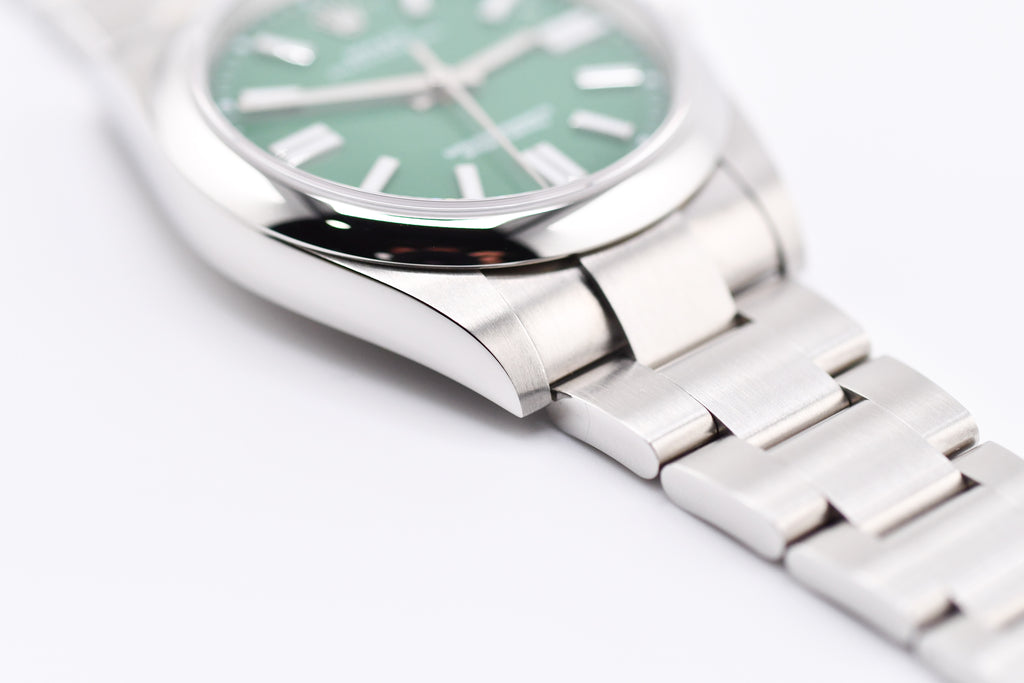 Rolex Oyster Perpetual Ref 124300 Custom Green Dial